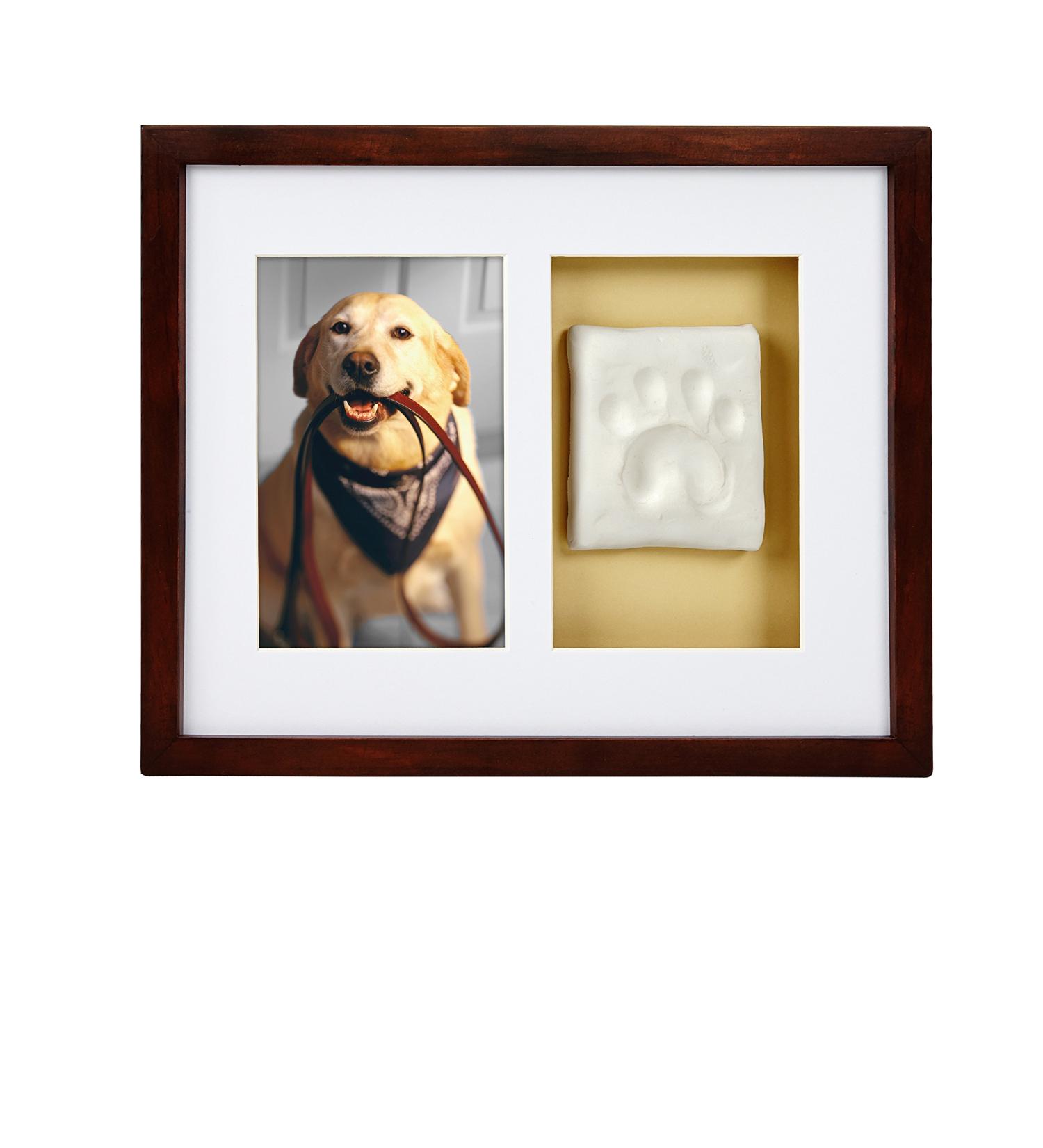 Pearhead Pet DIY Pawprints Wall Frame Kit | Espresso | For Dogs or Cats - Buy Online on GoSupps.com