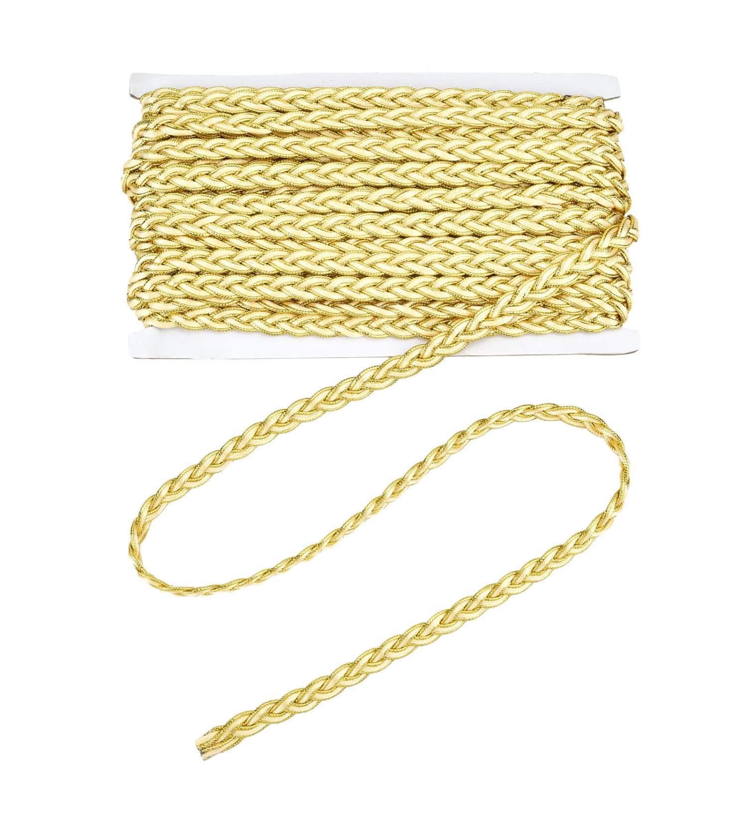 PandaHall 20 Yards 11mm Golden Sequins Braid Trim Roll for DIY Sewing Craft and Home Decor - Buy Online on GoSupps.com