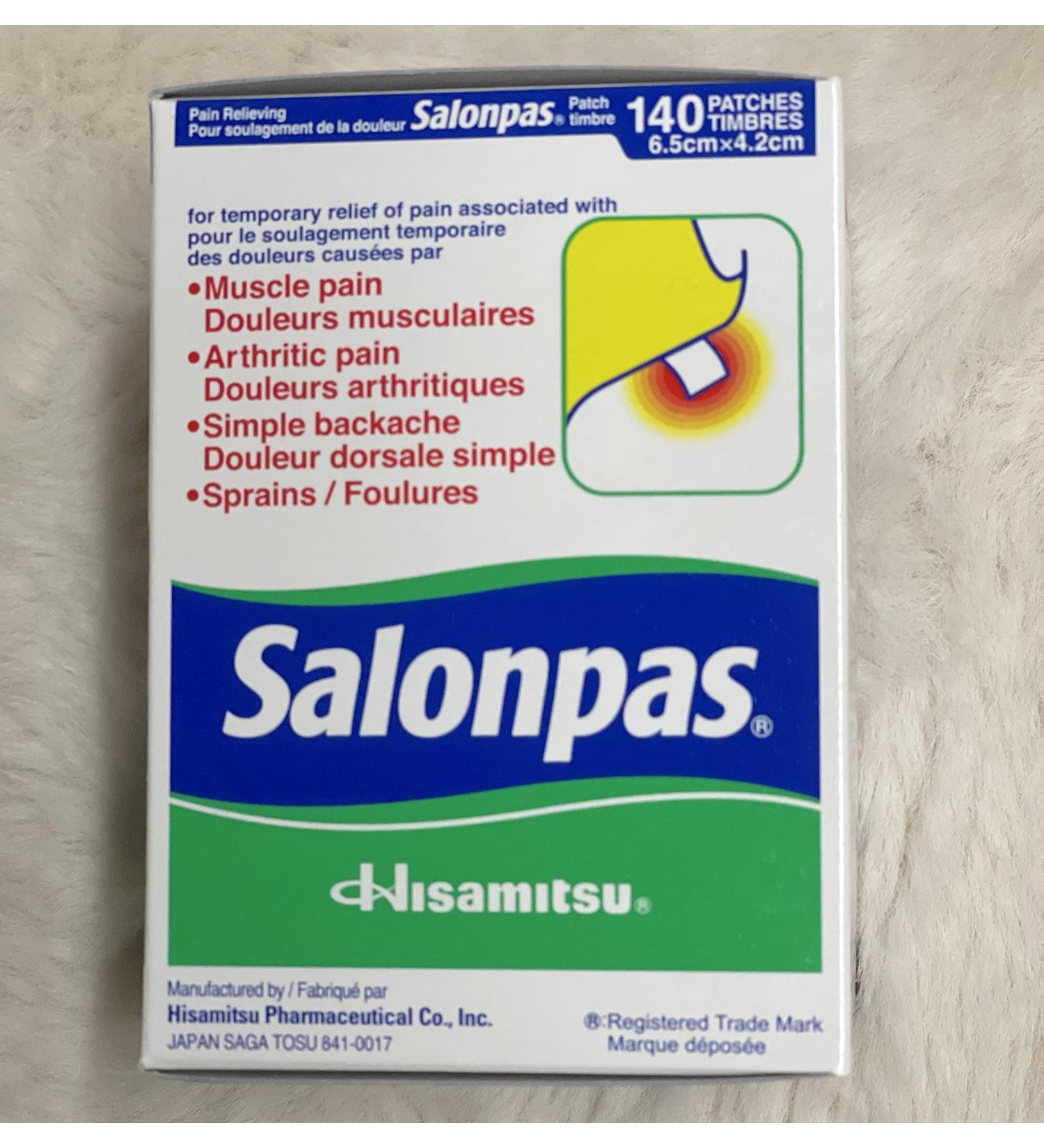 Salonpas Pain Relieving Patch - 140 Patches | Fast-Acting Relief - Buy Online on GoSupps.com