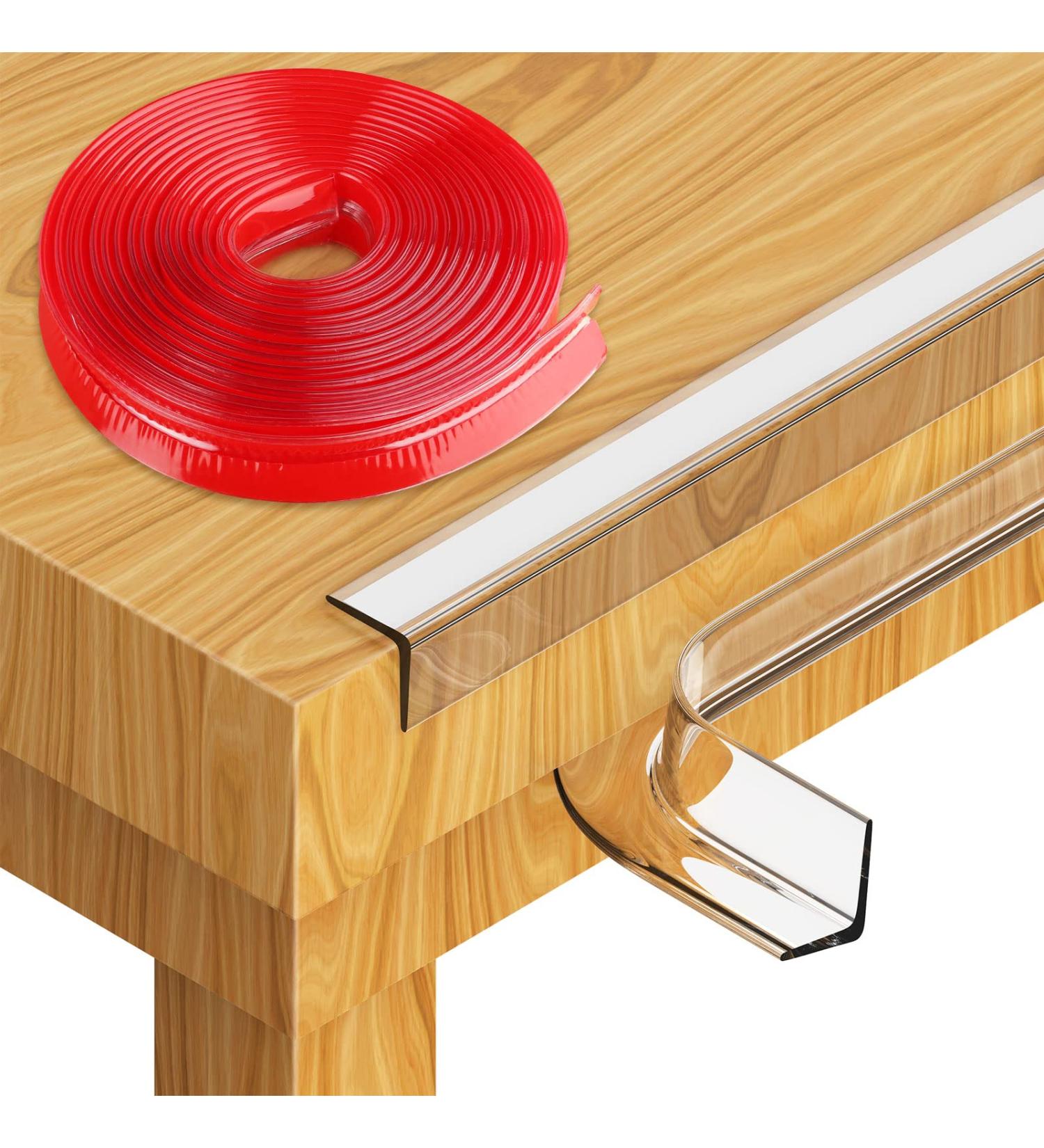 Baby Proofing  Silicone Edge Protector Strip  Soft Corner Protectors for Kids  9.84ft Pre-Tape Adhesive Corner Protectors for Furniture Against Sharp Corners for Cabinets  Tables  Drawers 0.60.6in width (9.84ft length)) - Buy Online on GoSupps.com