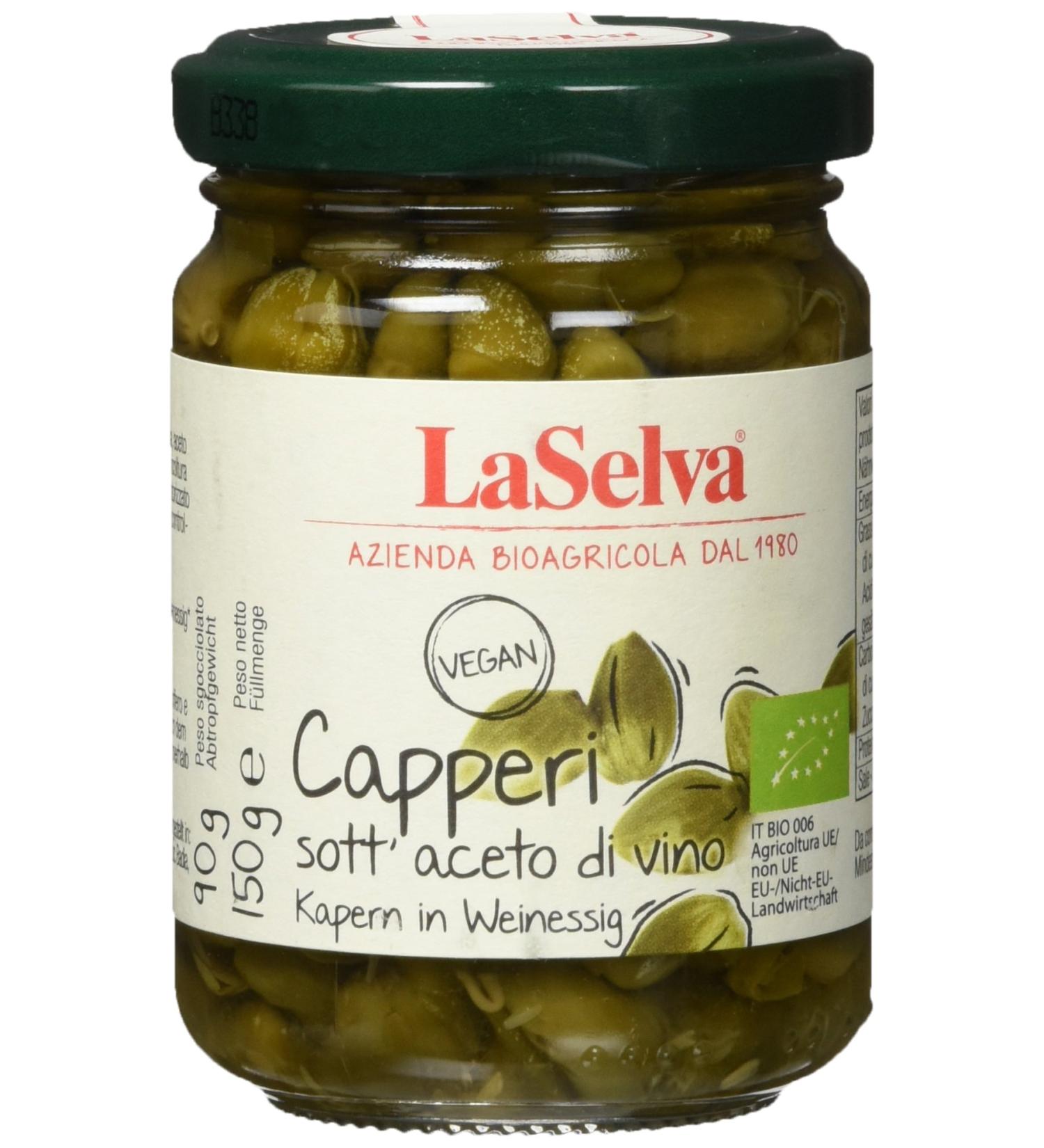 Buy La Selva Organic Capers in Vinegar - Pack of 3 (3 x 150g) | Premium Quality International Shipping - Buy Online on GoSupps.com