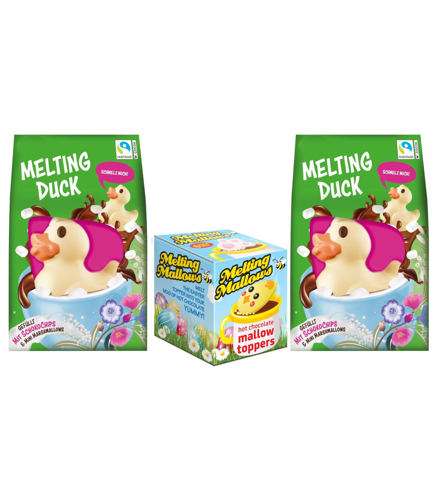 Easter Gifts for Kids - Hot Chocolate Melting Duck and Easter Marshmallow Egg Toppers - Pack of 3 - Buy Online on GoSupps.com