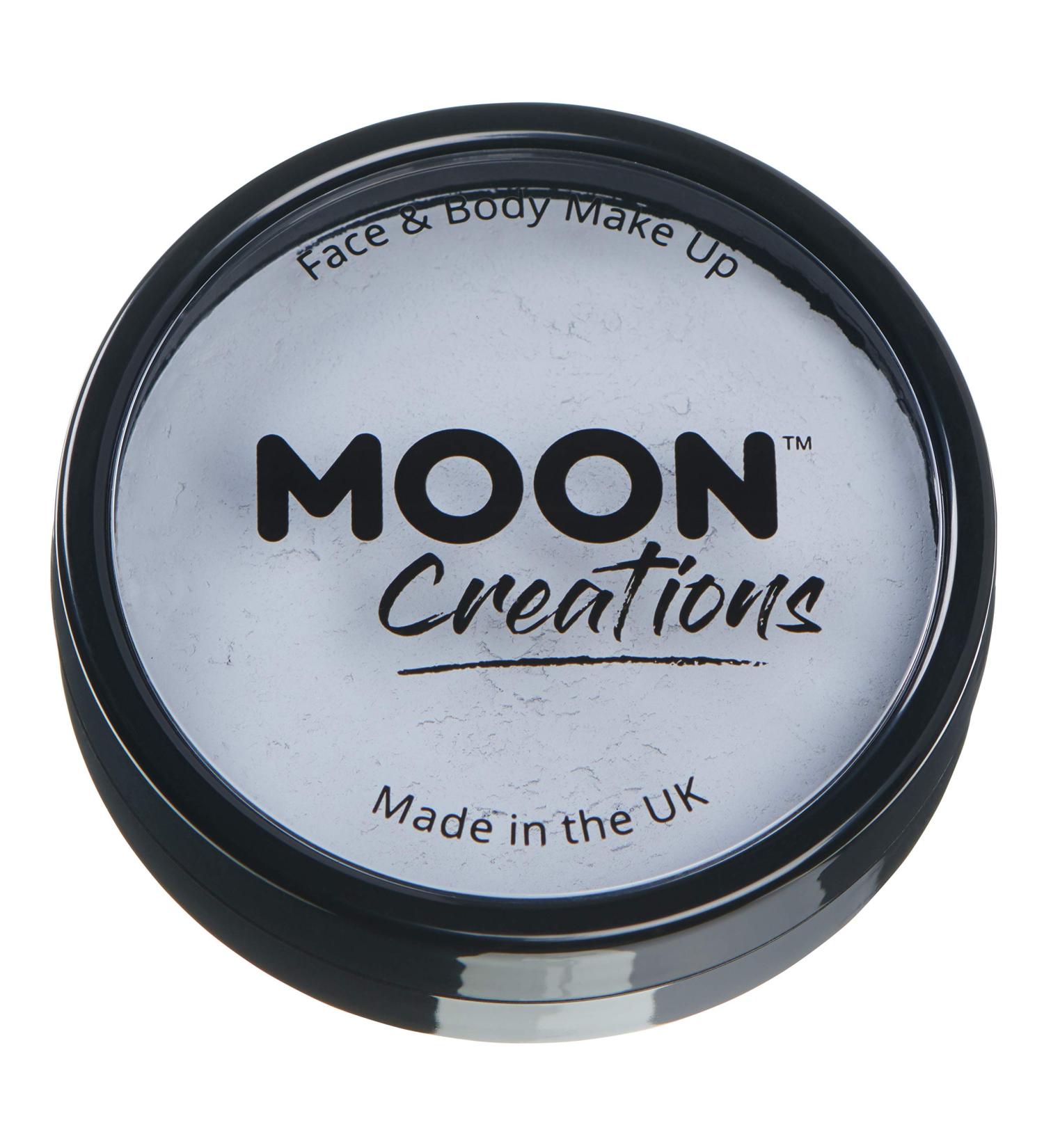 Moon Creations Pro Face & Body Makeup - Light Grey 36g | Professional Face Painting Cake Pots for Kids & Adults - Perfect for Festivals & Halloween - Buy Online on GoSupps.com