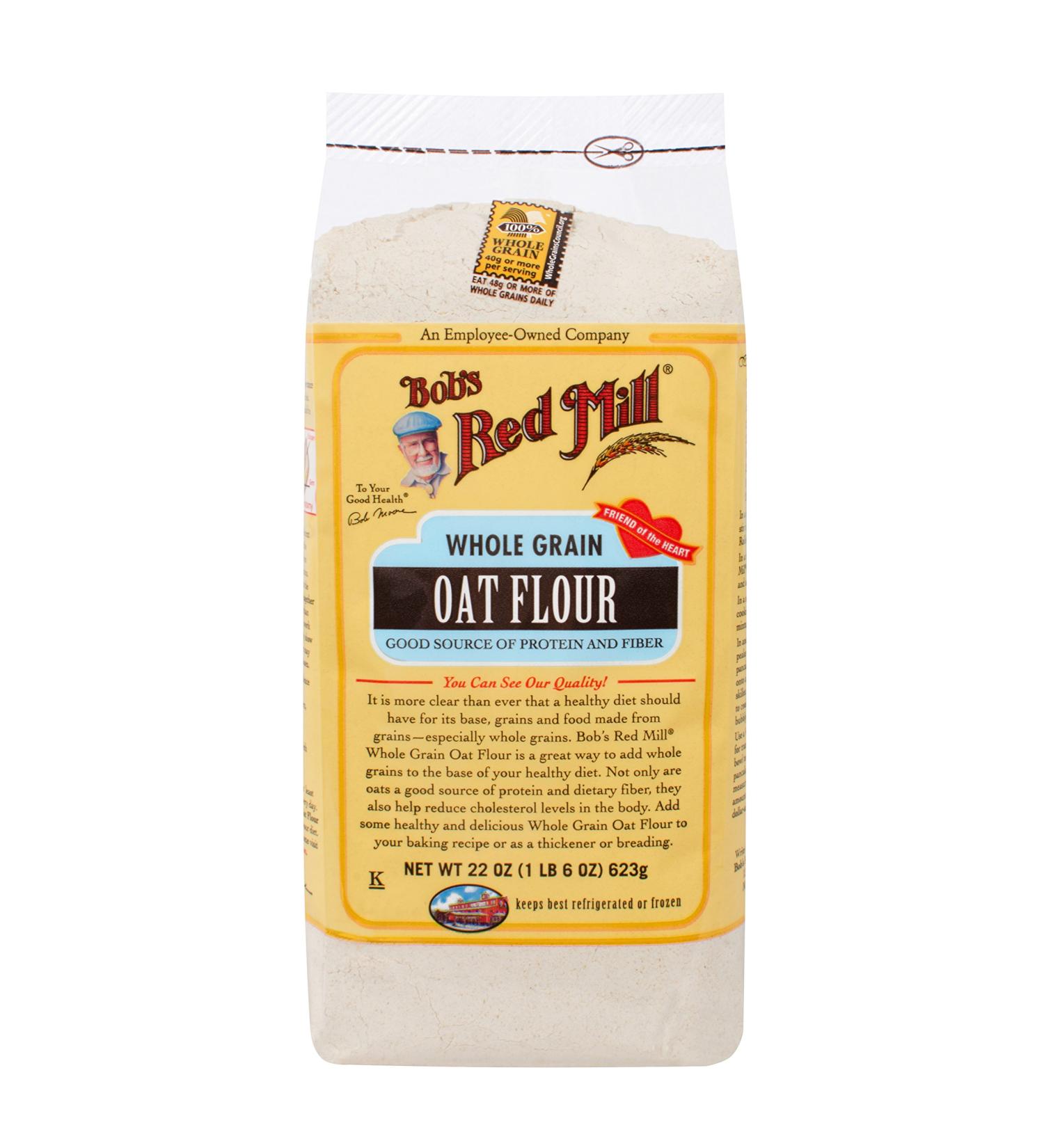 Buy Bob's Red Mill Whole Grain Oat Flour - 22 oz (623 g) | Gluten-Free Baking - Buy Online on GoSupps.com