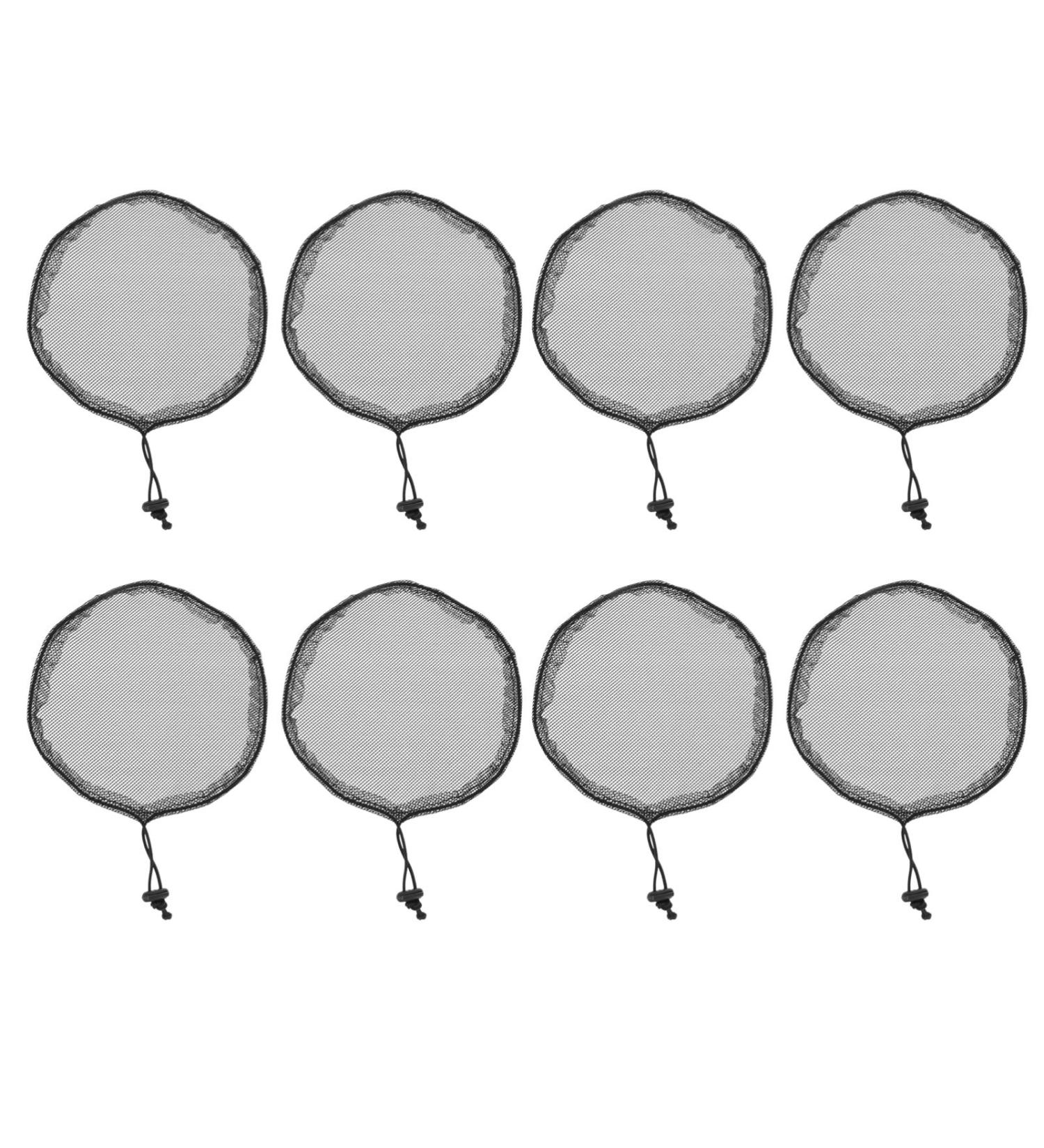 Solustre 8pcs Ponytail Net Wig Liner Caps - Cording Process Base for Guleless Hair Rolls - Black Hair Network - Buy Online on GoSupps.com