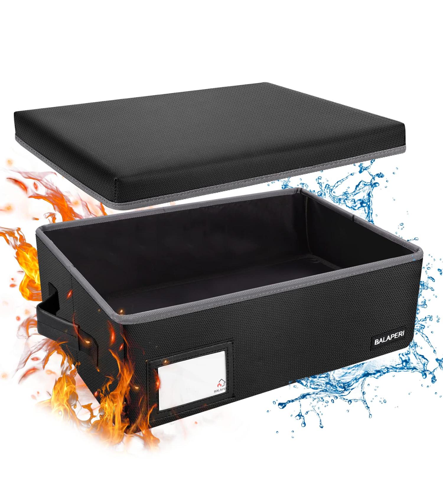 Fireproof Photo Storage Box - Holds 20 4 x 6 Cases - Collapsible & Portable Craft Keeper - Buy Online on GoSupps.com