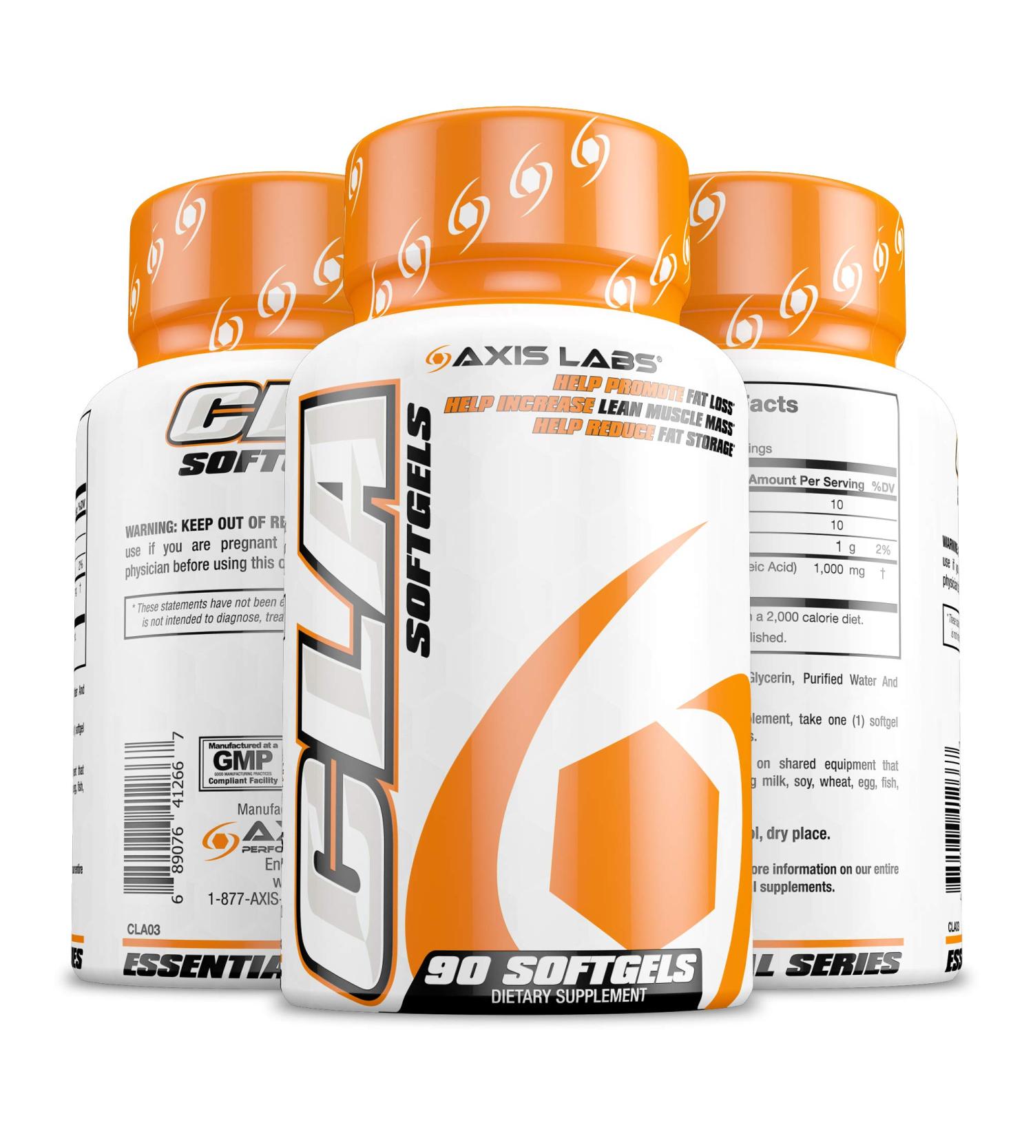 CLA 90 Softgels: Non-Stimulant Weight Loss Capsules for Fat Storage Reduction | Low Calorie Supplement - Buy Online on GoSupps.com