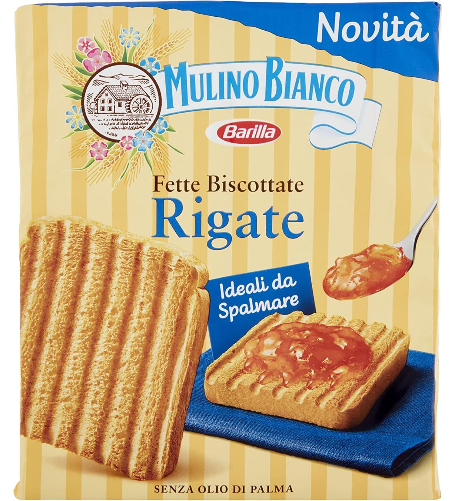 6 x Mulino Bianco Graisses Biscottate Rigate Biscuits Biscottes Pain cuit au four 315 g Biscuits - Buy Online on GoSupps.com