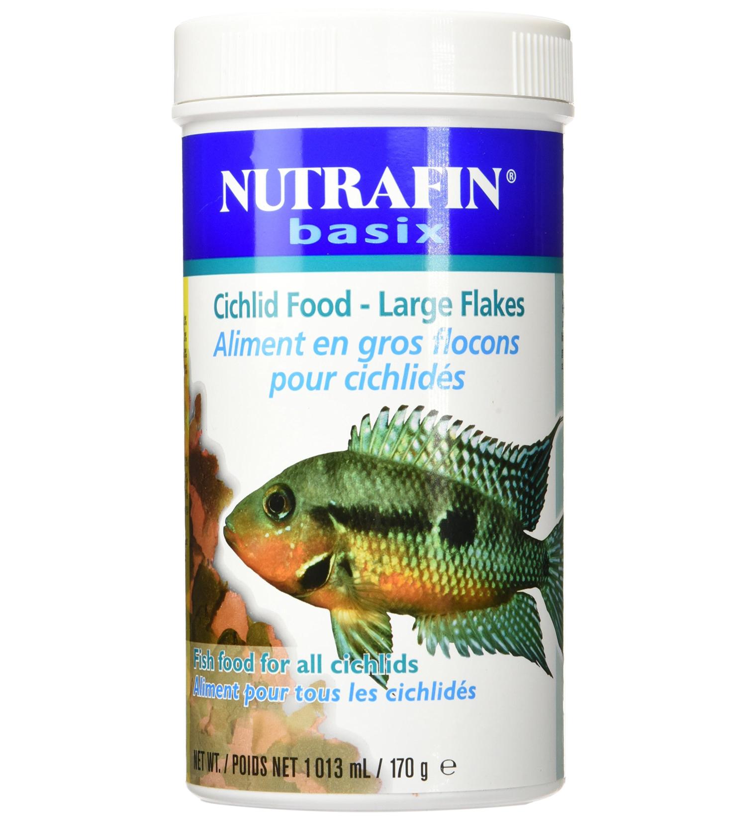 Nutrafin A7134 Basix Cichlid Food Large Flakes 170g (6-Ounce) - Buy Online on GoSupps.com
