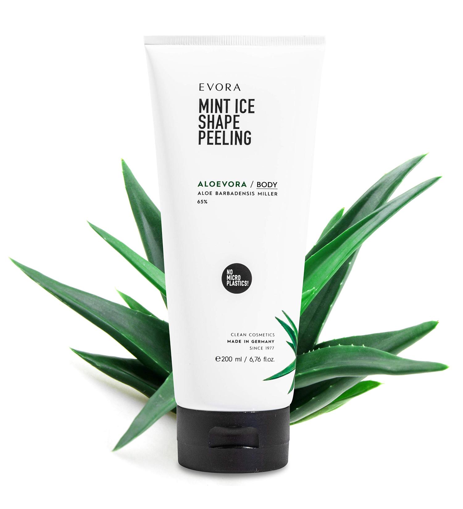 EVORA Aloevora Mint Ice Shape Peeling - Coarse Aloe Vera Body Peeling for Impure Skin | Shop Internationally - Buy Online on GoSupps.com
