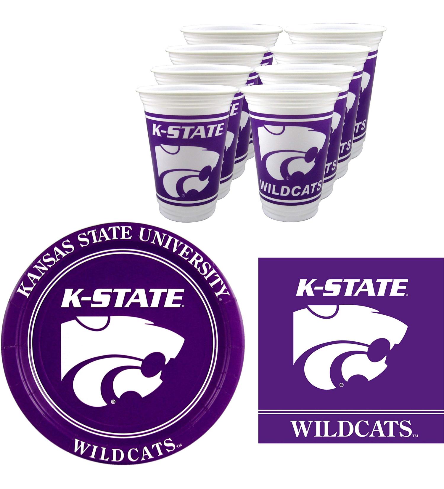 Kansas State Wildcats Party Supplies - 48 Piece Set | Officially Licensed Merchandise - Buy Online on GoSupps.com