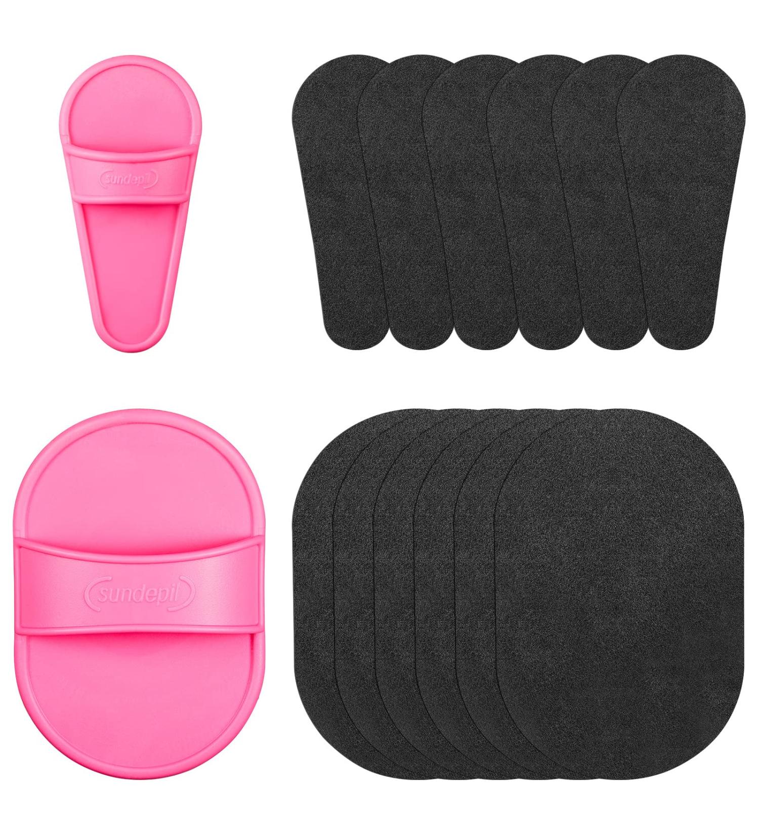 32-Piece Hair Removal Pads Set for Women - Smooth Away Facial Hair with Crystal Hair Eraser - Includes Exfoliation Fine Sandpaper - Perfect for Body, Lip, and Facial Hair Removal - Buy Online on GoSupps.com