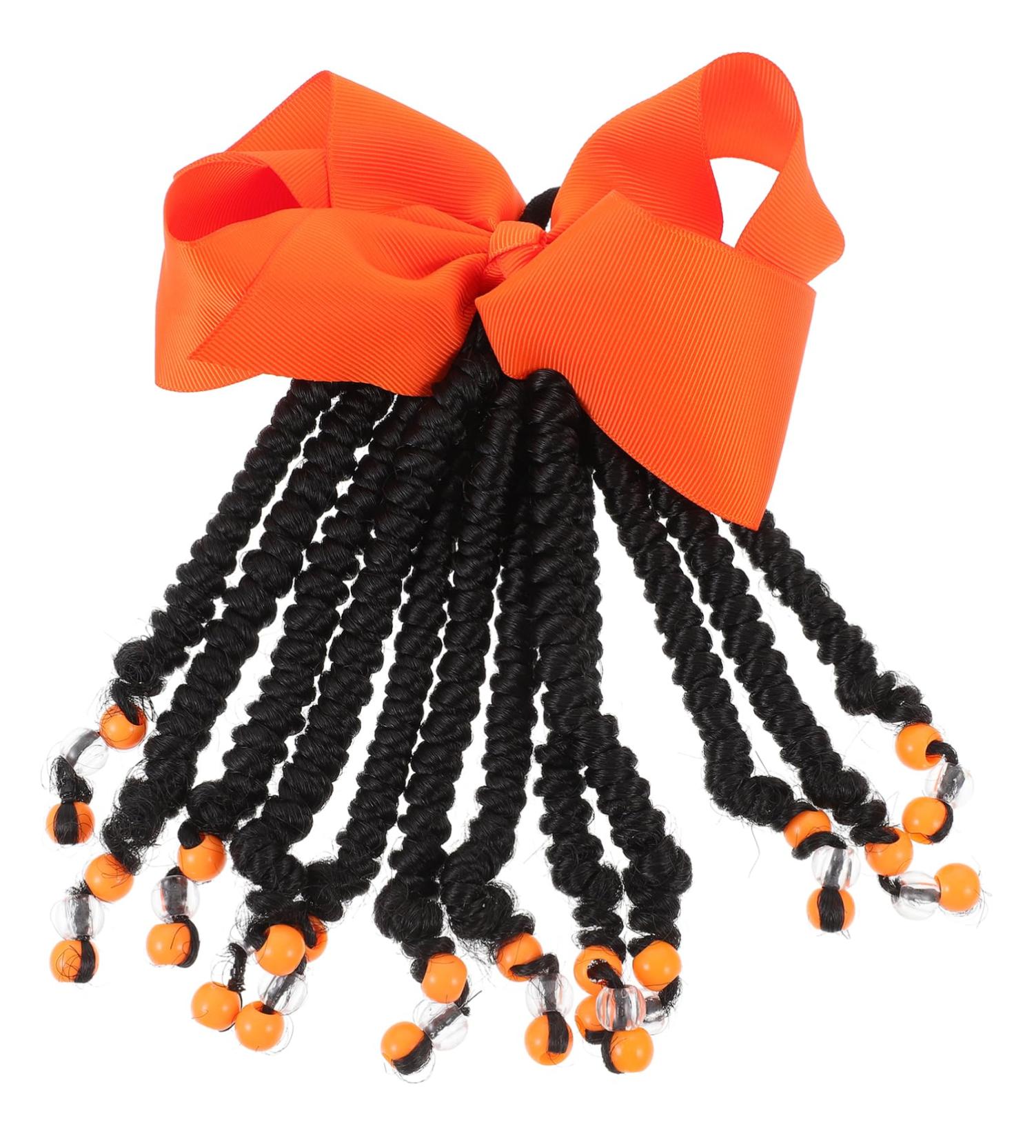 ibasenice Ponytail Beads and Dreadlocks Hair Tie Hair Jewelry for Braids Beaders for Braids Ponytail Hairpiece Band Ponytail Hair Extension Ponytail Extension Wig Hair Extensions Decoration 21.00X14.00X2.00CM Orange - Buy Online on GoSupps.com