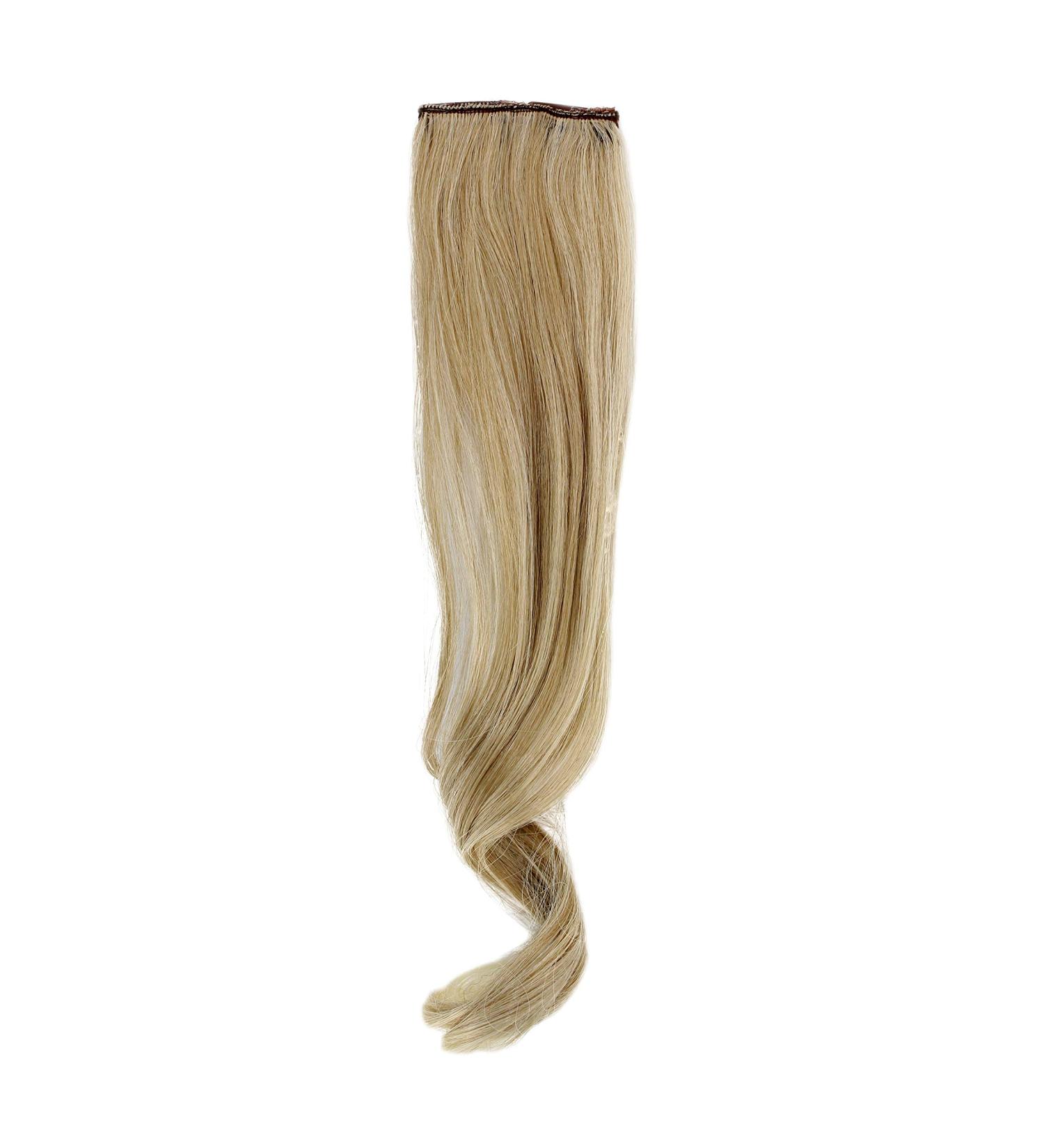 WIG ME UP-Wide Extension with 2 Clips strand hair extension hair part Highlight Wellig 45cm / 18inch Gold-Hell-Blond-Mix YZF-P2C18-24BT613 Gold-Hell-Blond mix (24BT613)