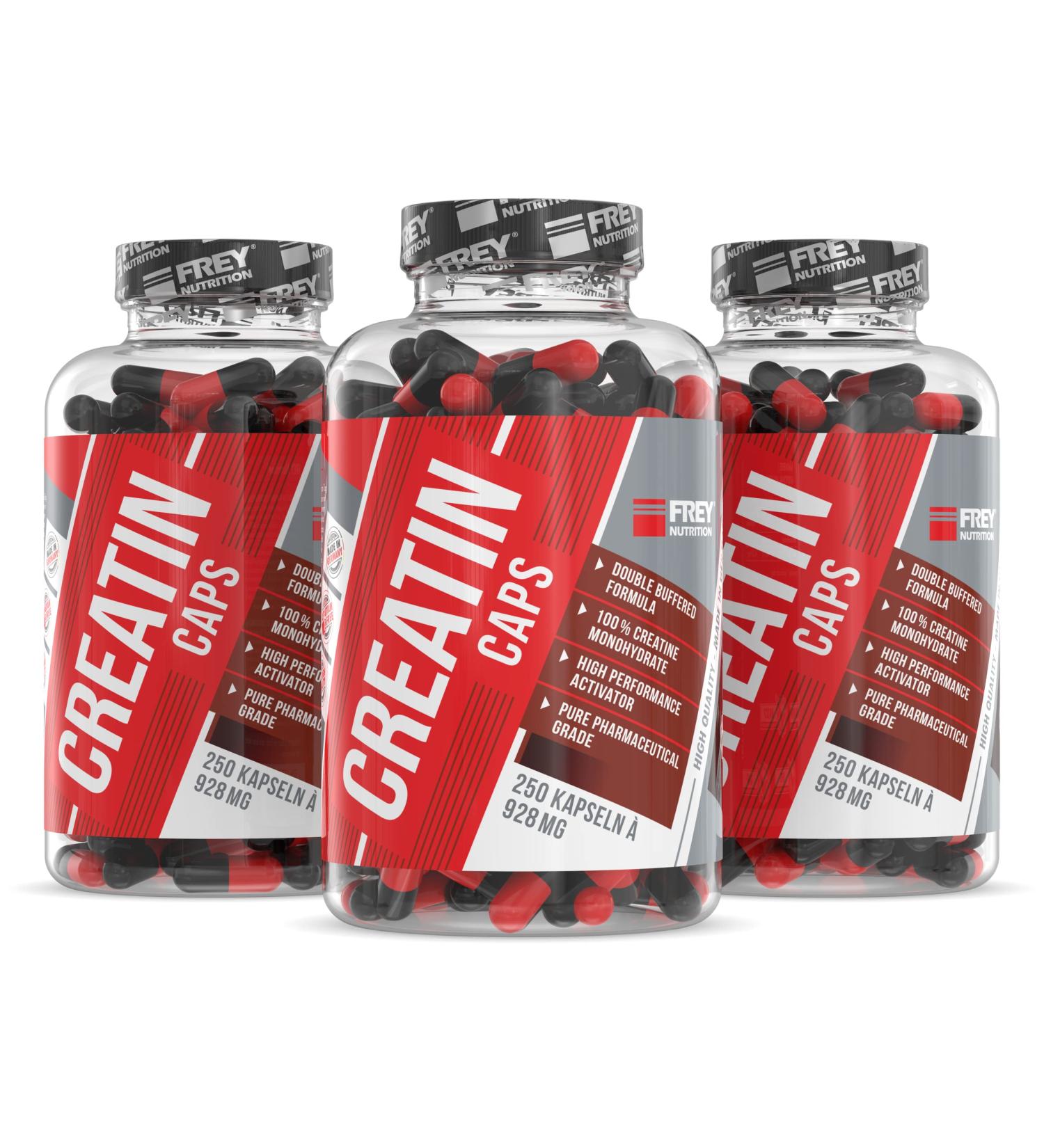 Frey Nutrition Creatine Caps pack of 3 (3 x 235 g)