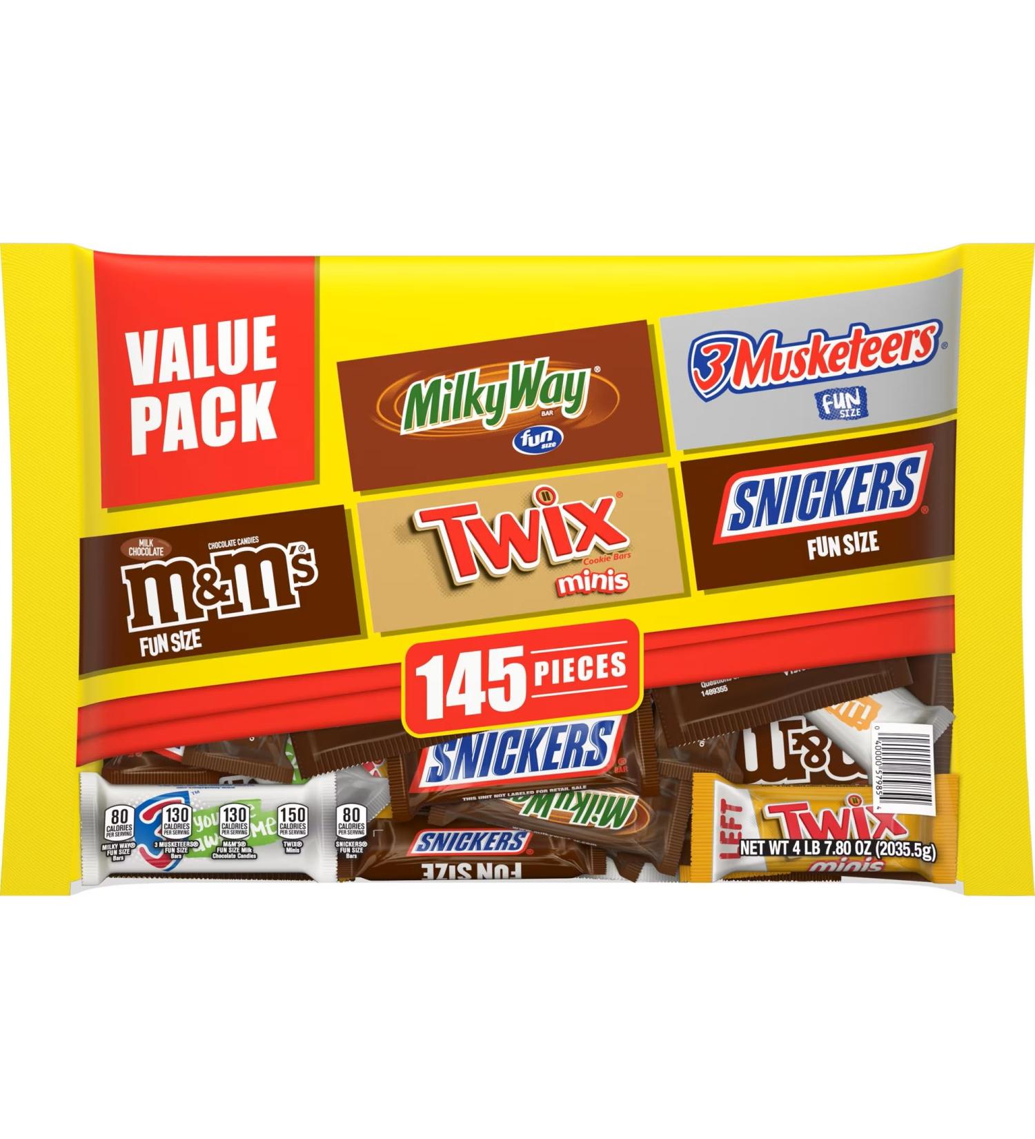 Mars Milk Chocolate Variety Pack Candy 145 pcs. - Buy Online on GoSupps.com