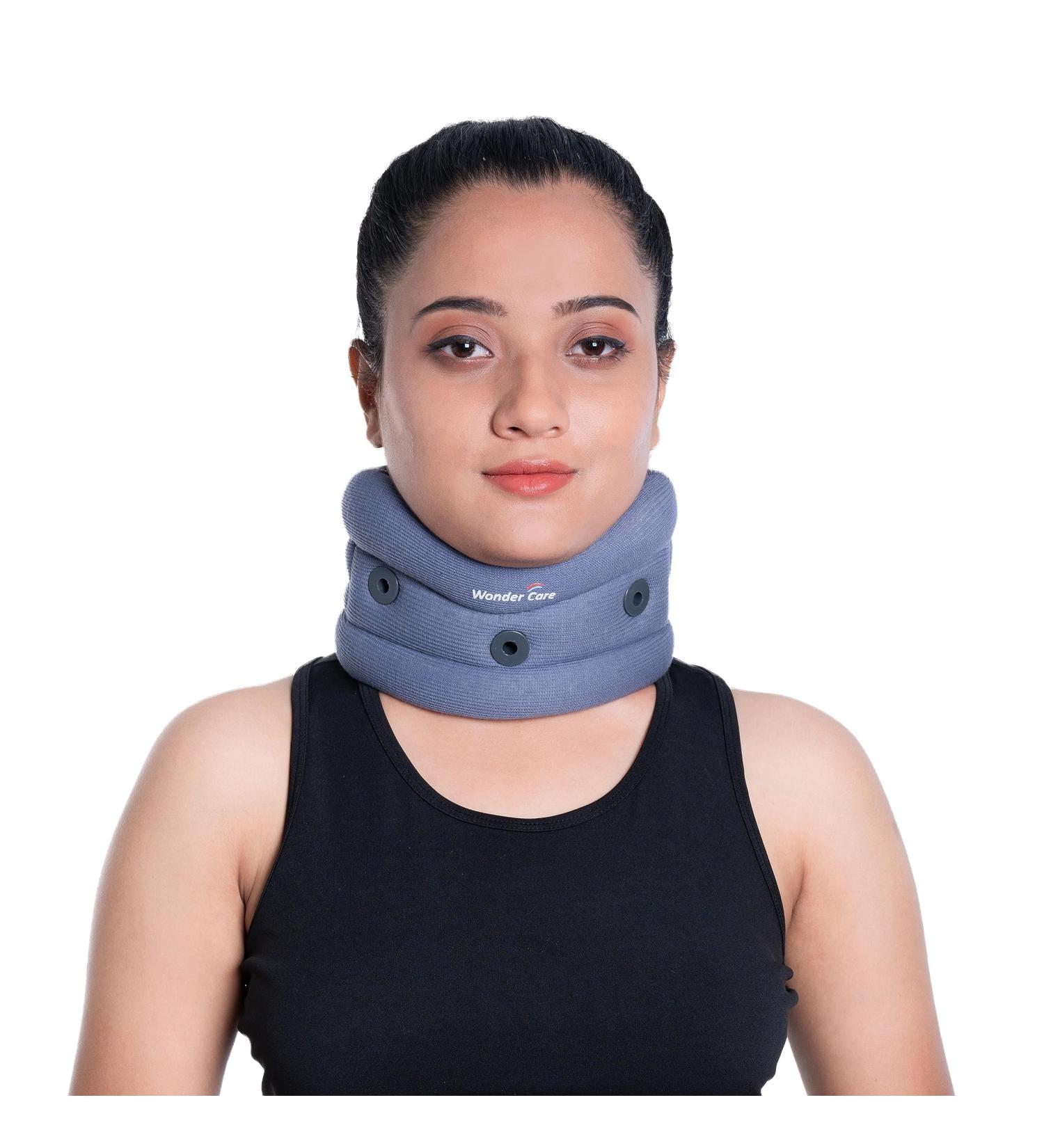Wonder Care Soft Cervical Collar Adjustable Collar Neck Support Brace Neck Support Soft Neck Collar Neck Brace for Neck Pain and Support for Women and Men-Small - Buy Online on GoSupps.com