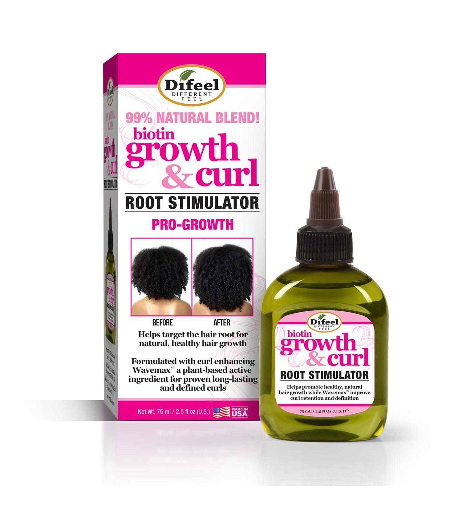 Difeel Biotin Pro-Growth Root Stimulator 2.5 oz - Deep Treatment for Hair Growth & Damaged Curly Hair - Unisex Adult - Buy Online on GoSupps.com