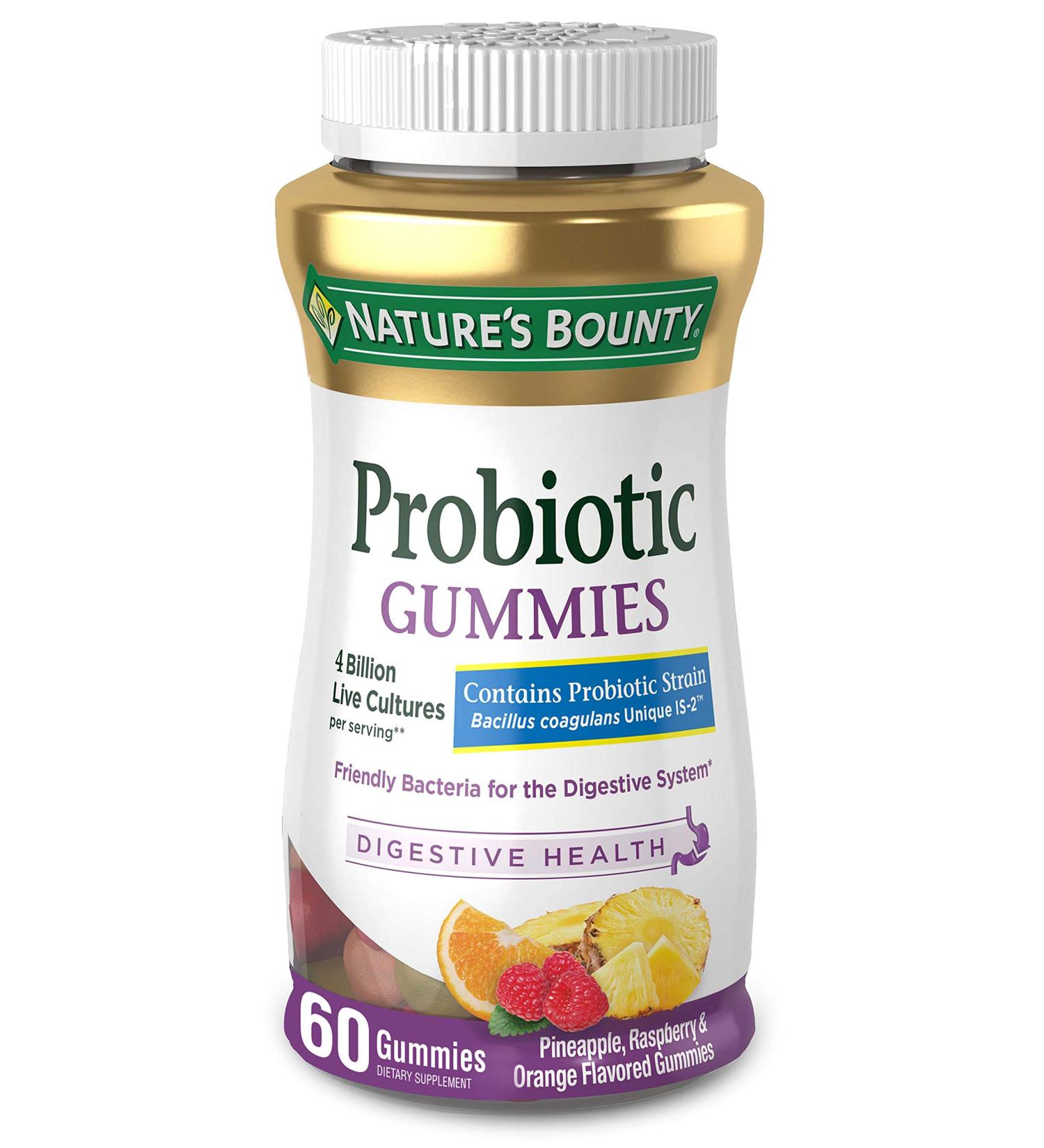 Nature's Bounty Probiotic Gummies for Immune Health & Digestive Balance - 60 Gummies - Buy Online on GoSupps.com
