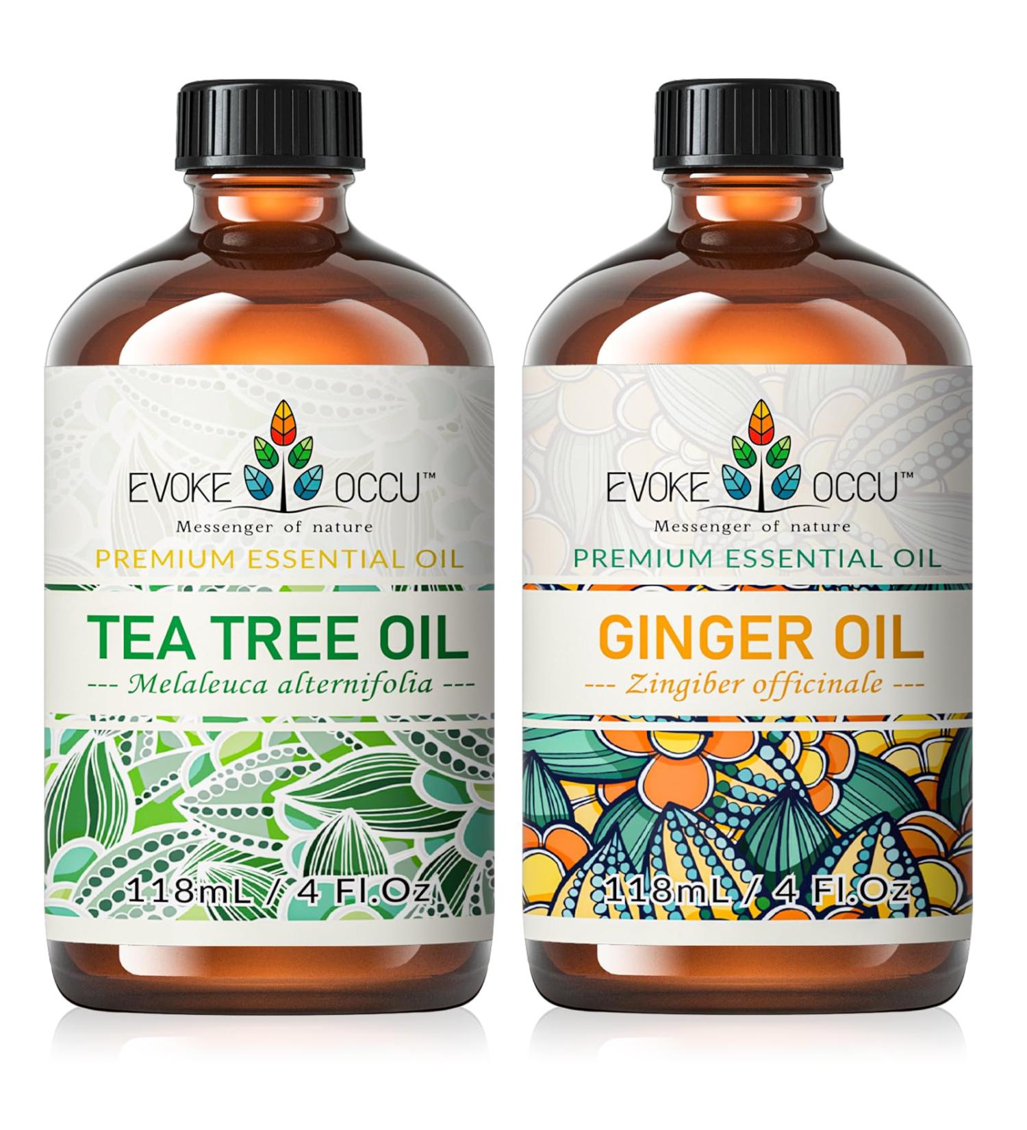 EVOKE OCCU Tea Tree Essential Oil and Ginger Essential Oil - 4 Fl Oz - Buy Online on GoSupps.com