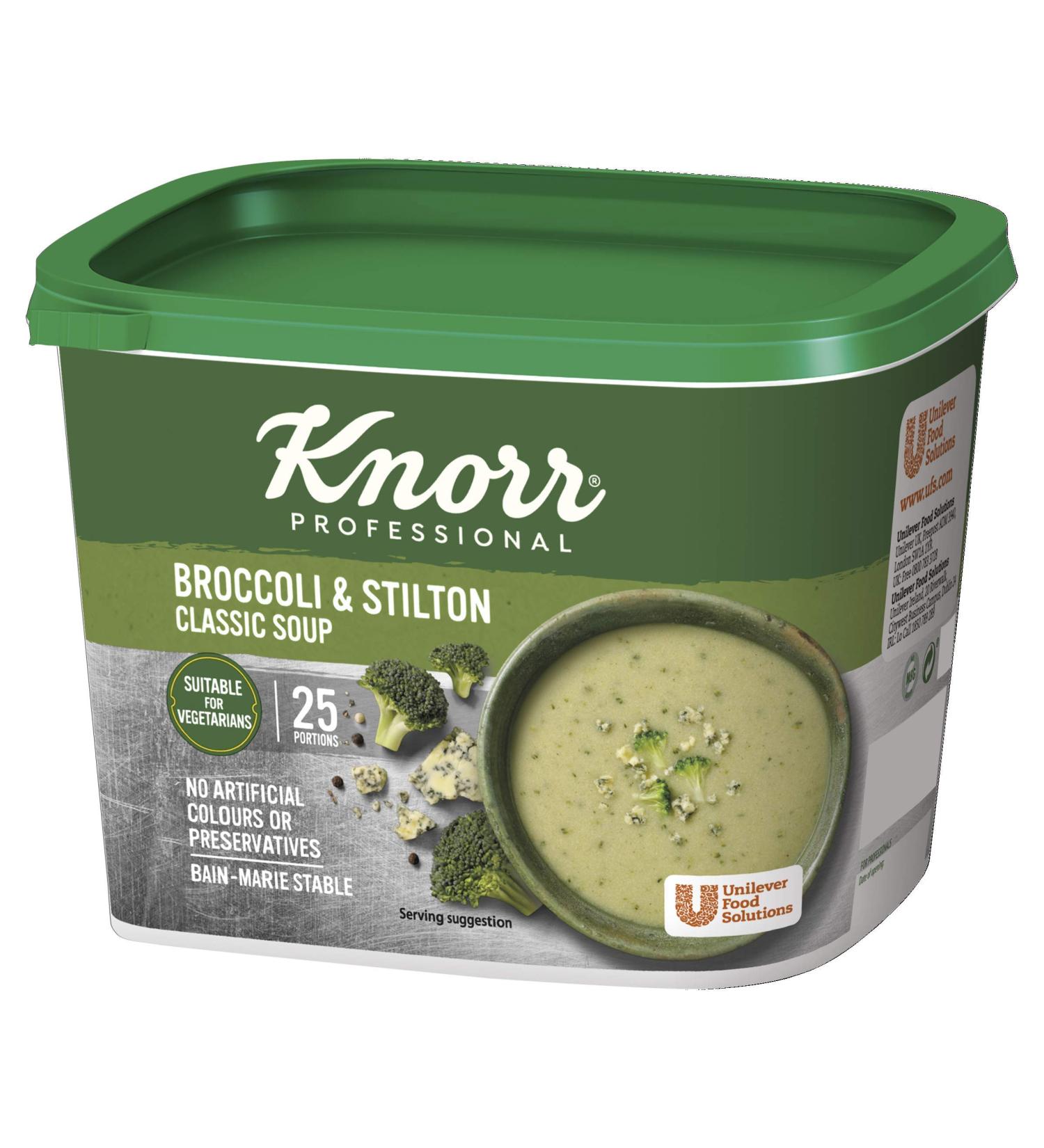 Knorr Classic Broccoli and Stilton Soup Mix - 25 Portions (4.25 Litres) - Buy Online on GoSupps.com