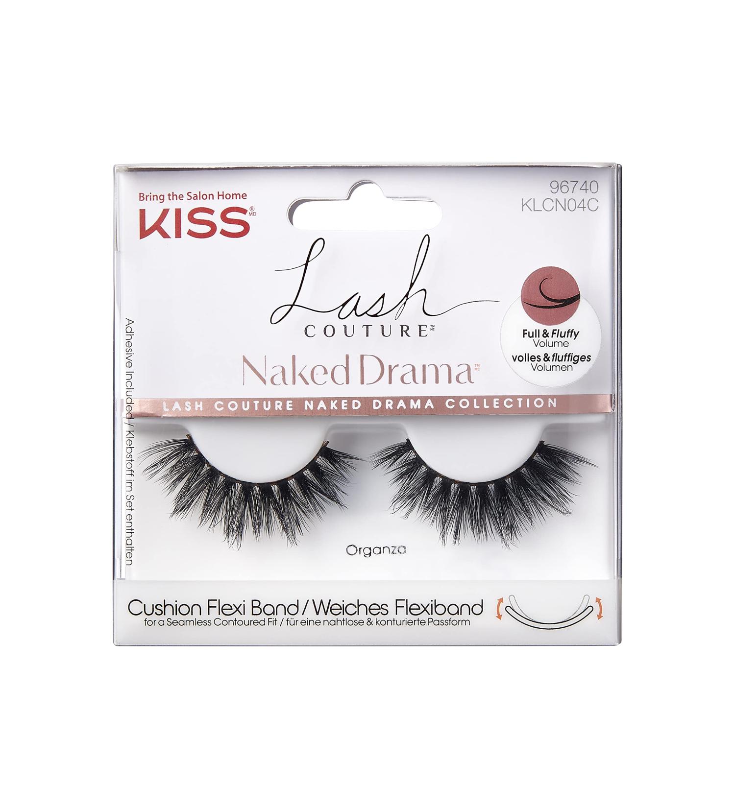 Kiss Lash Couture Naked Drama - Full & Fluffy Faux Mink Eyelashes with KISS Flexi Band & Glue | International Shipping Available - Buy Online on GoSupps.com