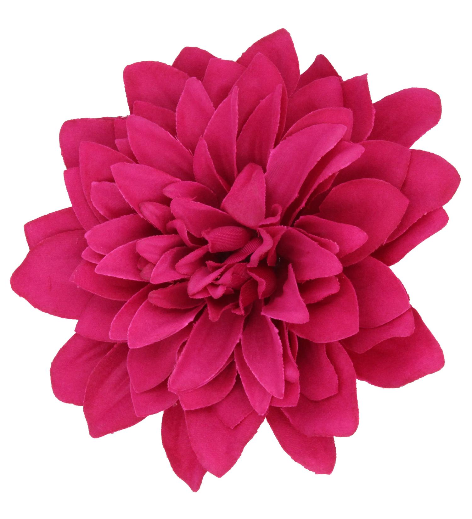 Fascinator / Fascinator with flower chrysanthemum fuchsia