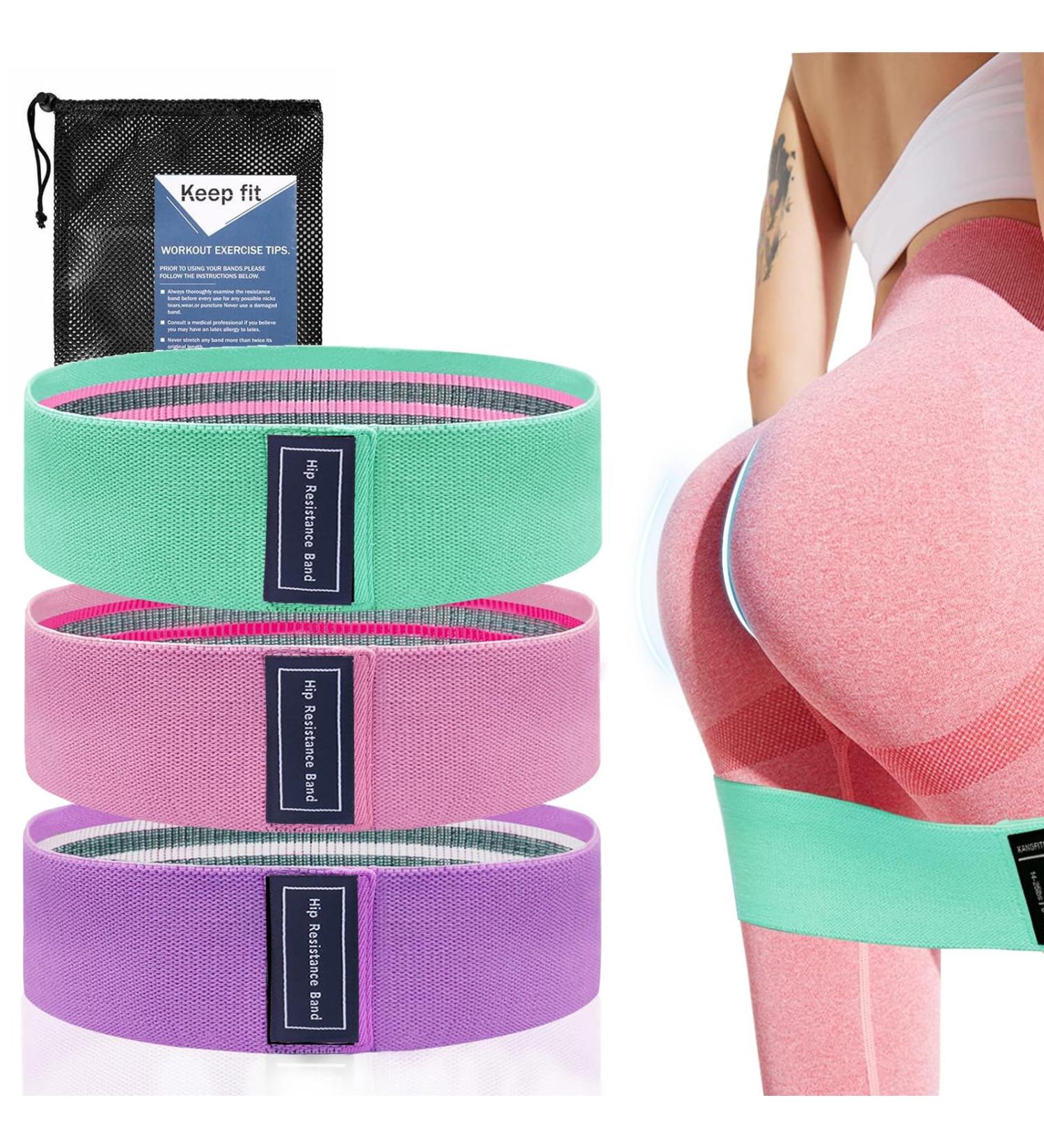 High-Quality Elastic Resistance Bands - Non-Slip Workout Bands for Booty & Legs - 3 Levels for Men & Women - Perfect for Home Fitness & Gym | International Shipping - Buy Online on GoSupps.com