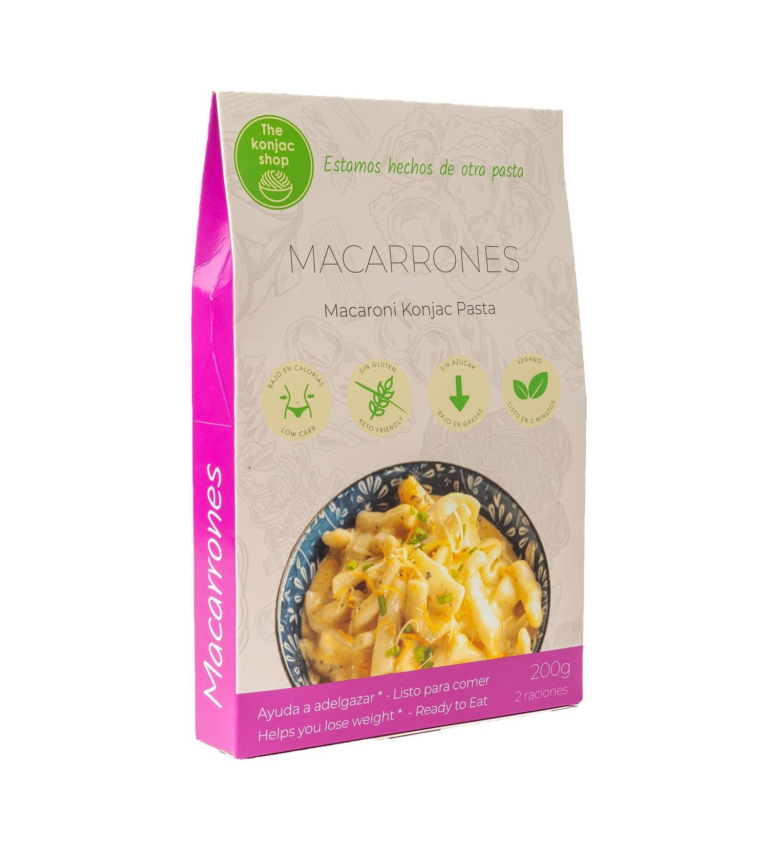  The Konjac Shop The Konjac Shop - Macaroni Konjac 270g - Gluten Free - Low Calories and Carbs - Ideal for Keto Vegan LowCarb (1 unit) - Buy Online on GoSupps.com