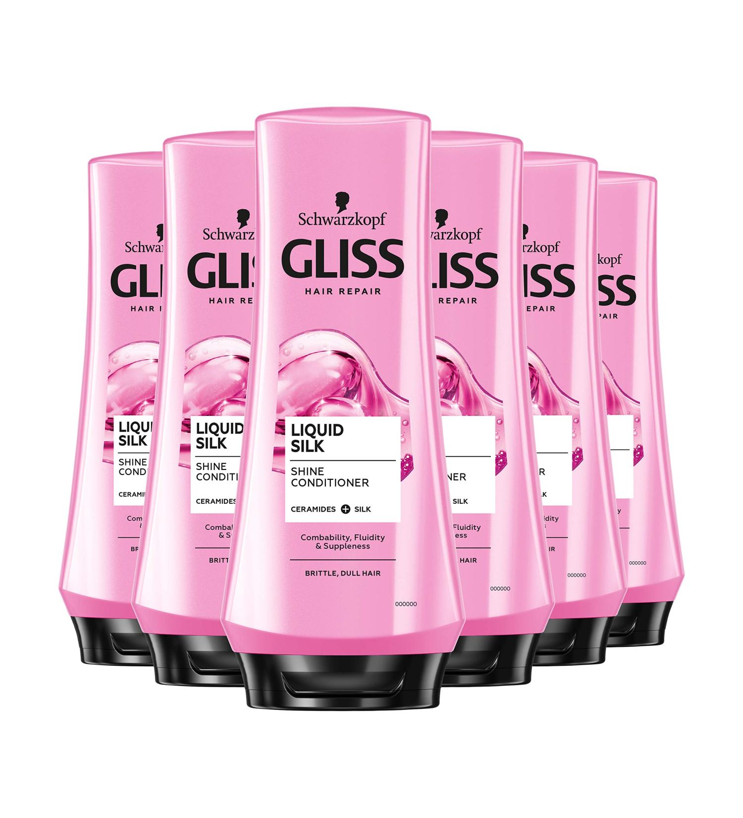 Buy Schwarzkopf Gliss Liquid Silk Gloss Conditioner 200ml - 6 Pack | International Shipping Available - Buy Online on GoSupps.com