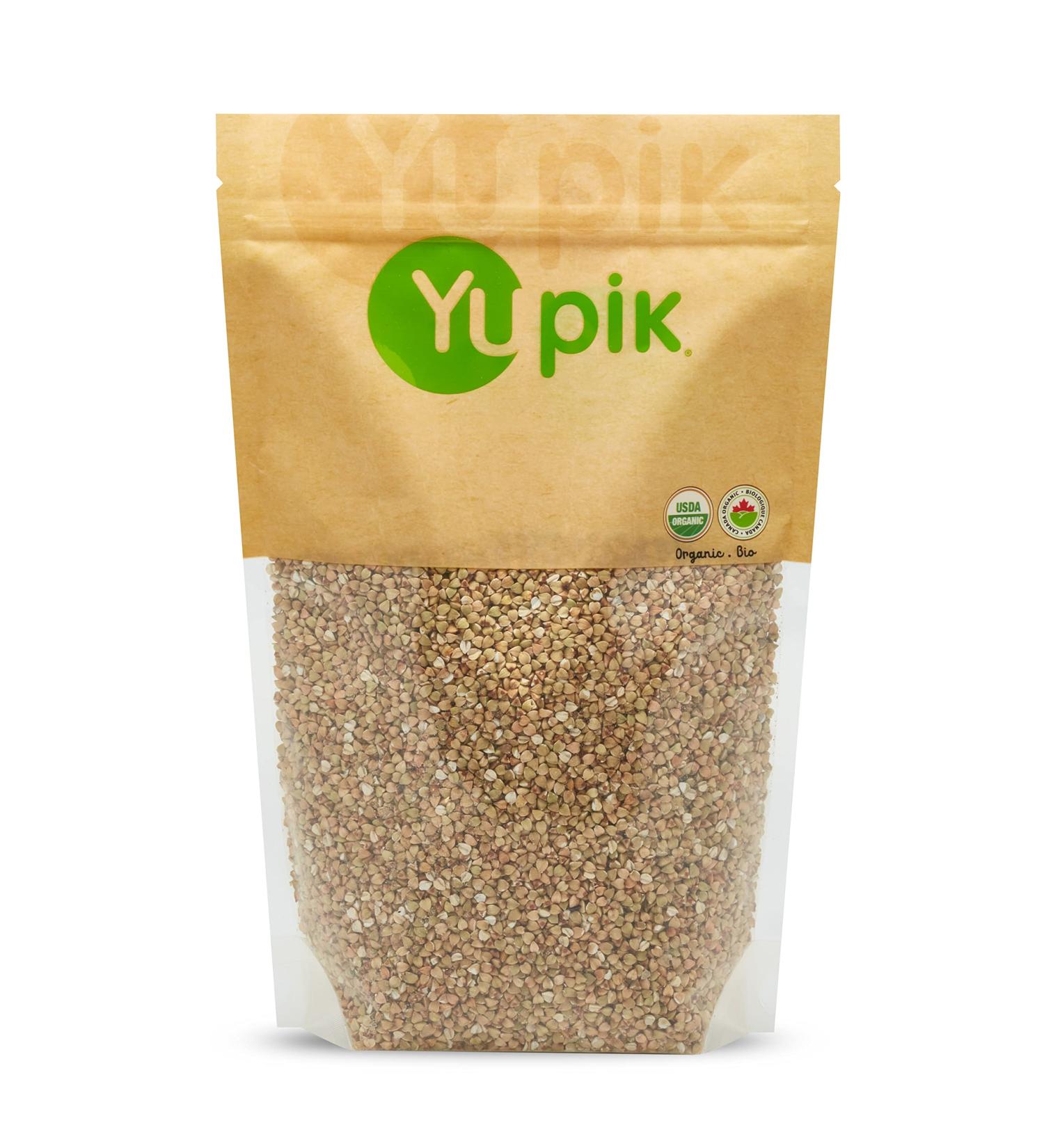 Yupik Organic White Buckwheat Hulled 1 kg Gluten-Free Non-GMO Kosher Vegan Whole Raw Groats Kasha Wheat-Free Salt-Free Plant-Based Protein Source of Fiber Ideal for Baking & Cooking 1 kg (Pack of 1) - Buy Online on GoSupps.com