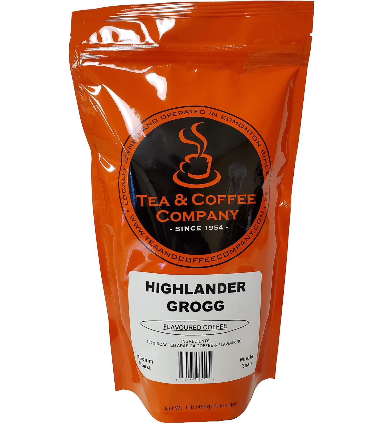 Tea and Coffee Company Highlander Grogg Coffee Whole Bean 16oz