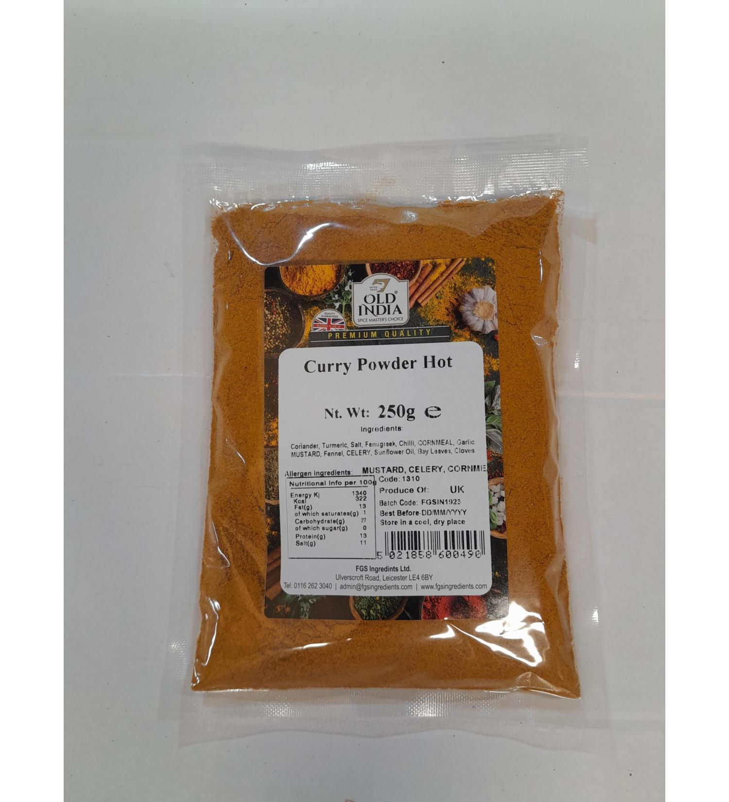 Old India Curry Powder Hot 250g