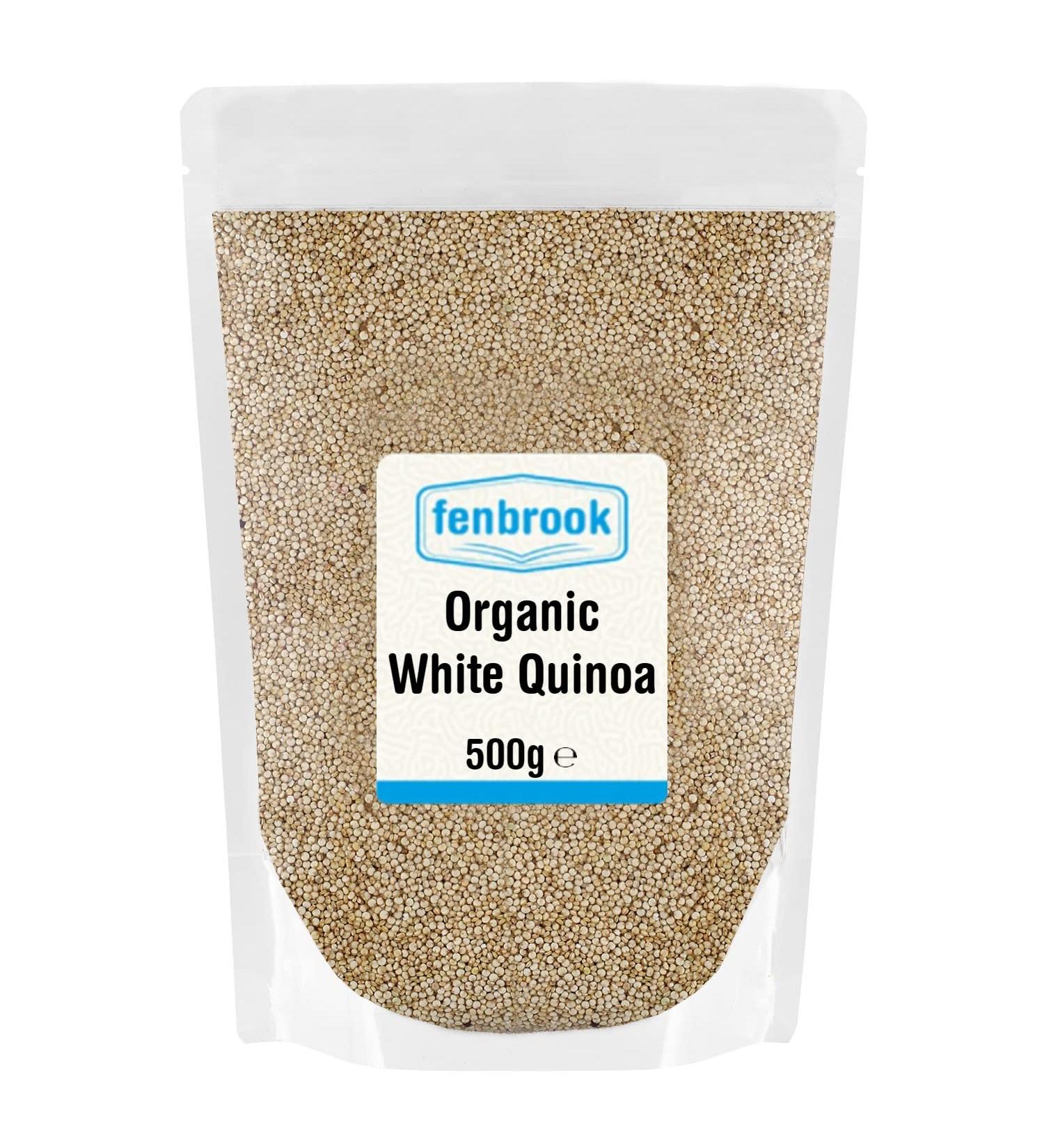 Organic White Quinoa Grain 500g | Certified Organic by Fenbrook Organic - Buy Online on GoSupps.com