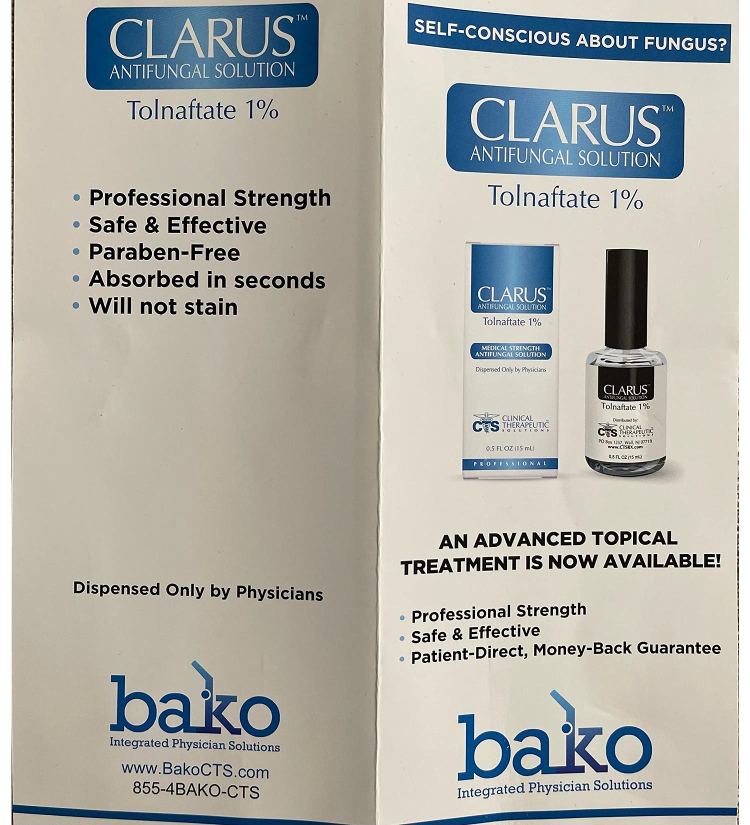 Clarus Antifungal 1% Solution - Fast-Acting Treatment for Fungal Infections - Buy Online on GoSupps.com