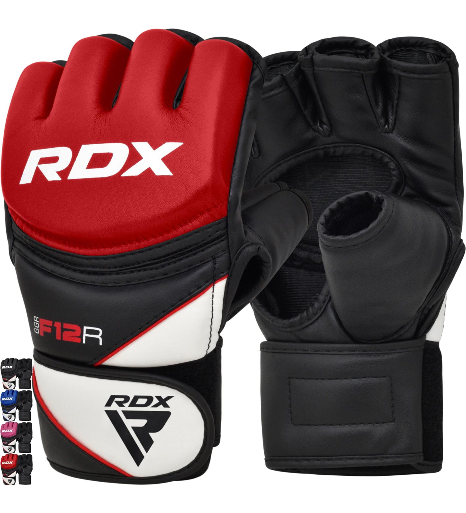 RDX Professional MMA Gloves - Maya Hide Leather Training & Sparring Gear for Kickboxing Muay Thai & Grappling - Men's Red Punching Gloves - Buy Online on GoSupps.com