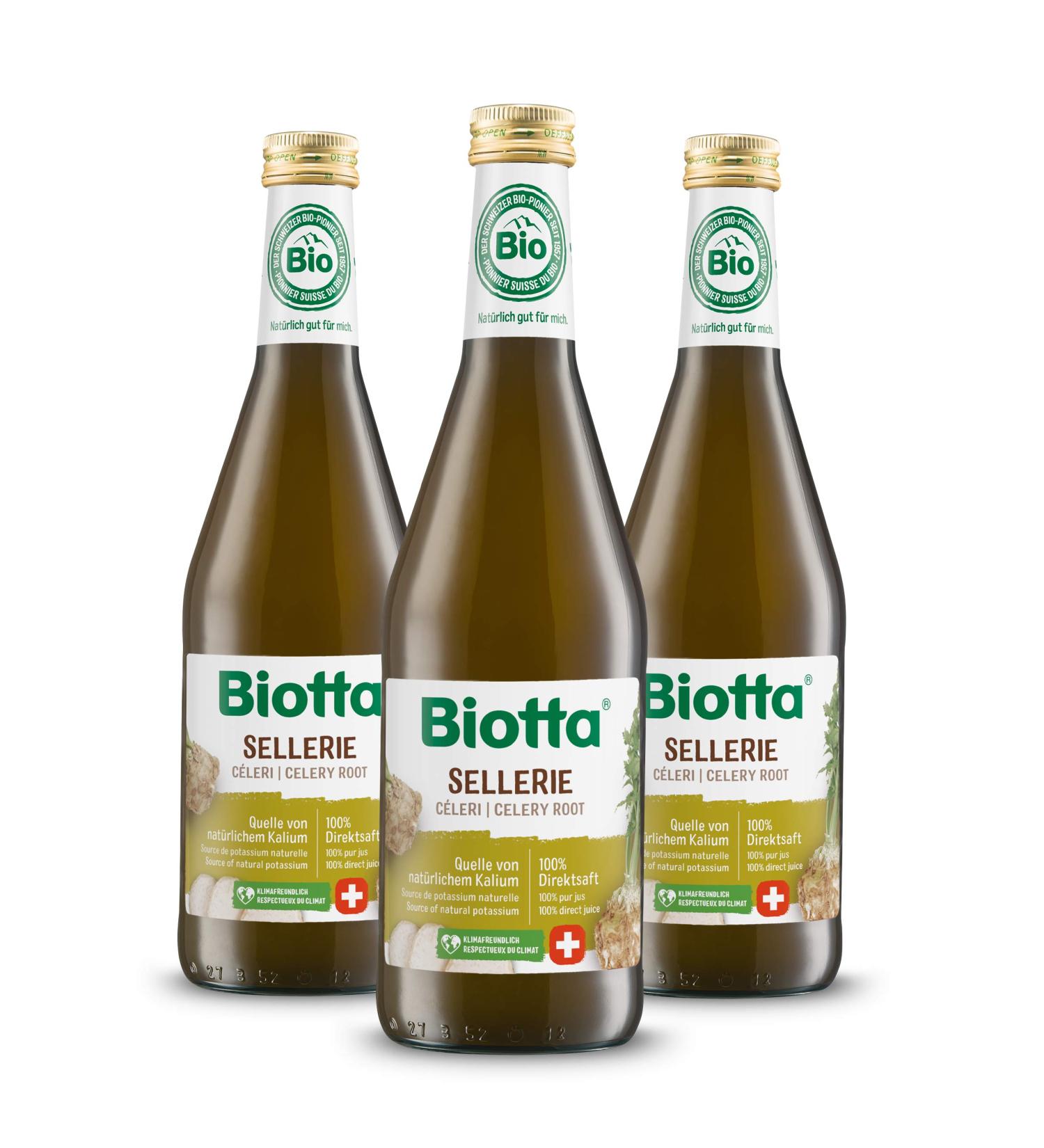 BIOTTA - Celery juice - Preparation based on 100% organic celery - Targeted action Digestion - Source of Potassium - 500 ml - - Buy Online on GoSupps.com