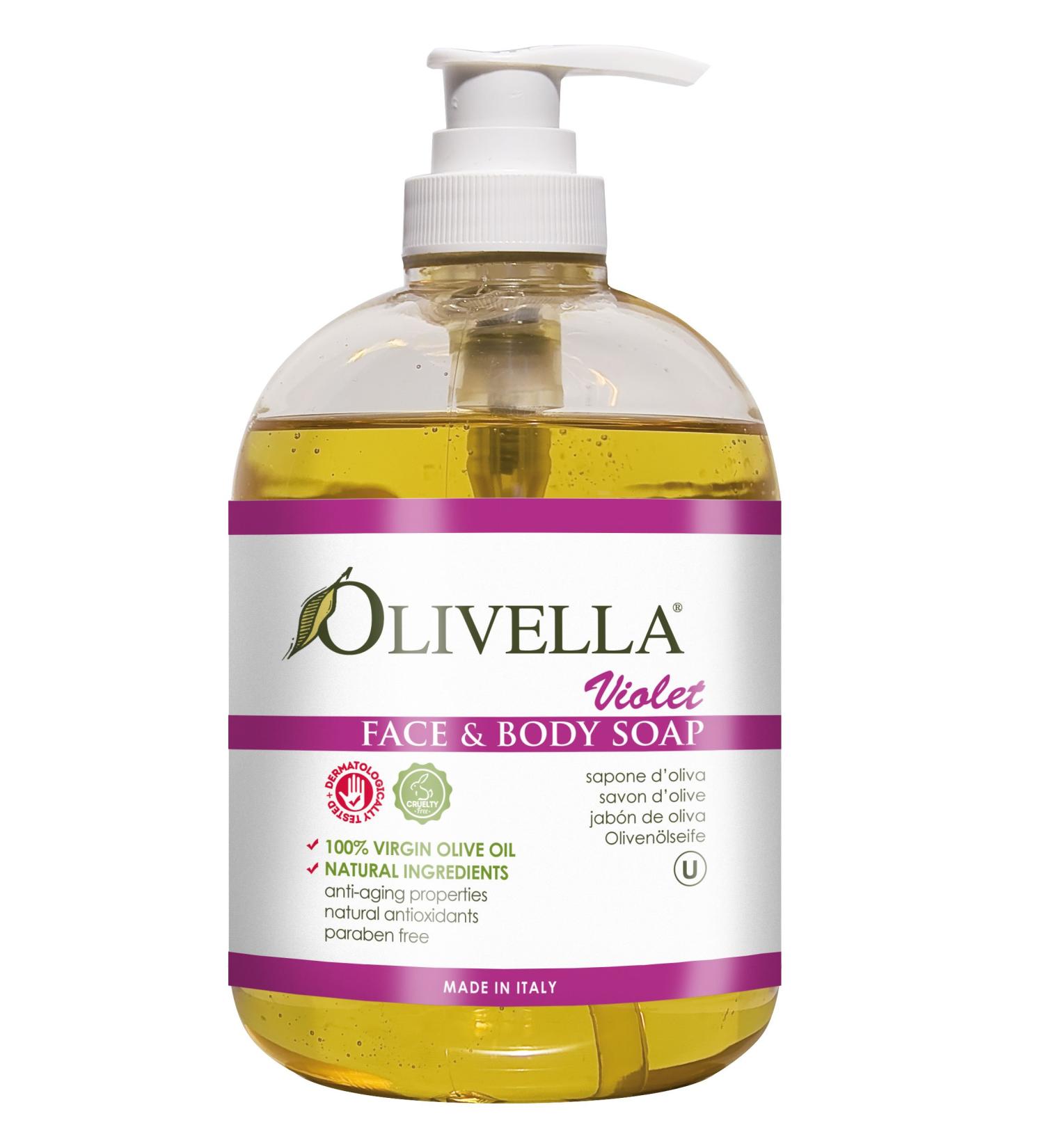 OLIVELLA Liquid Soap Violet 16.9 Fluid Ounce