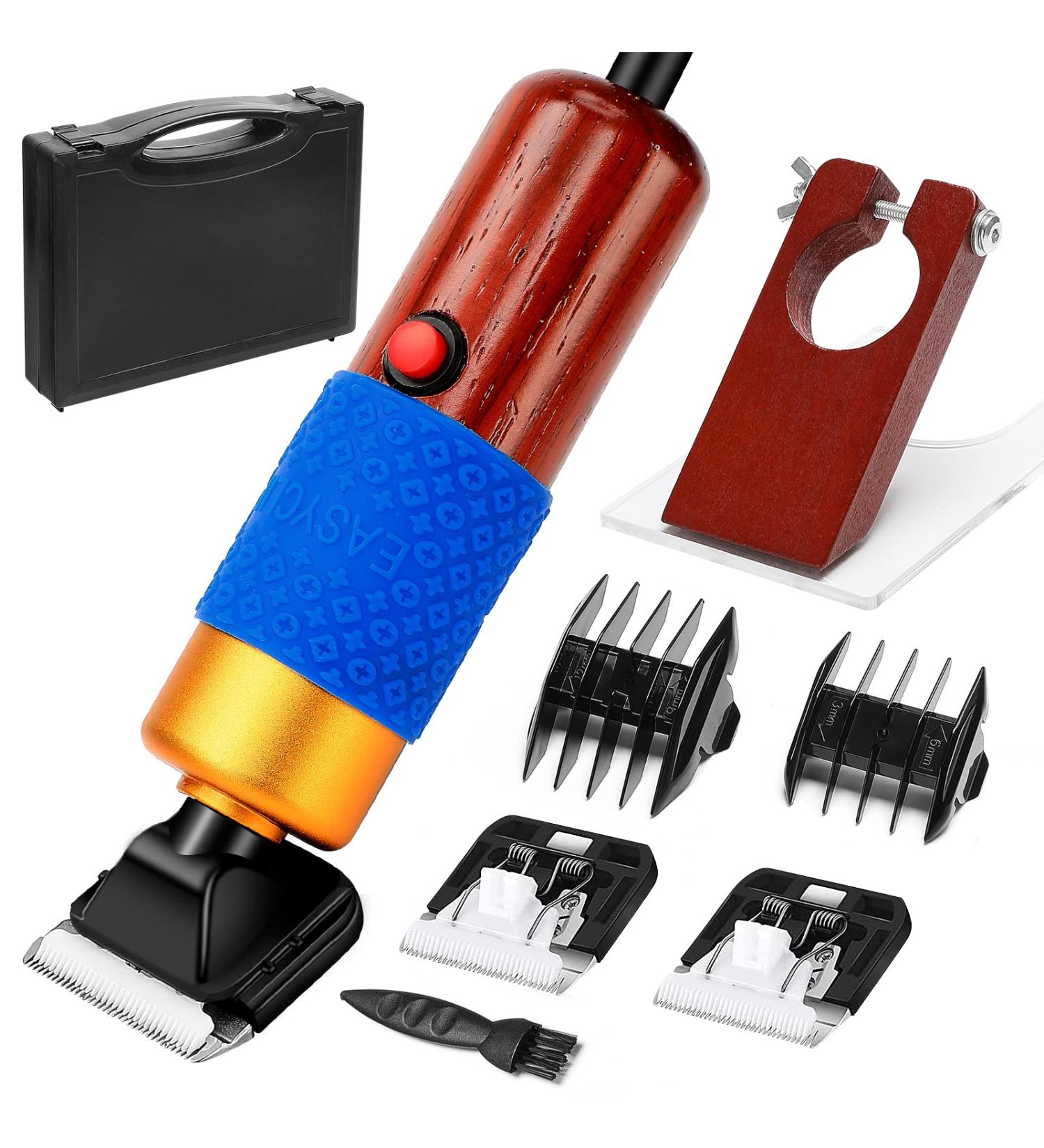 Riiai Carpet Trimmer with Shearing Guide and 2 Blades - Low Noise Vibration Rug Clippers for Sculpting Tufting Gun Rug (18cm Blue) - Buy Online on GoSupps.com