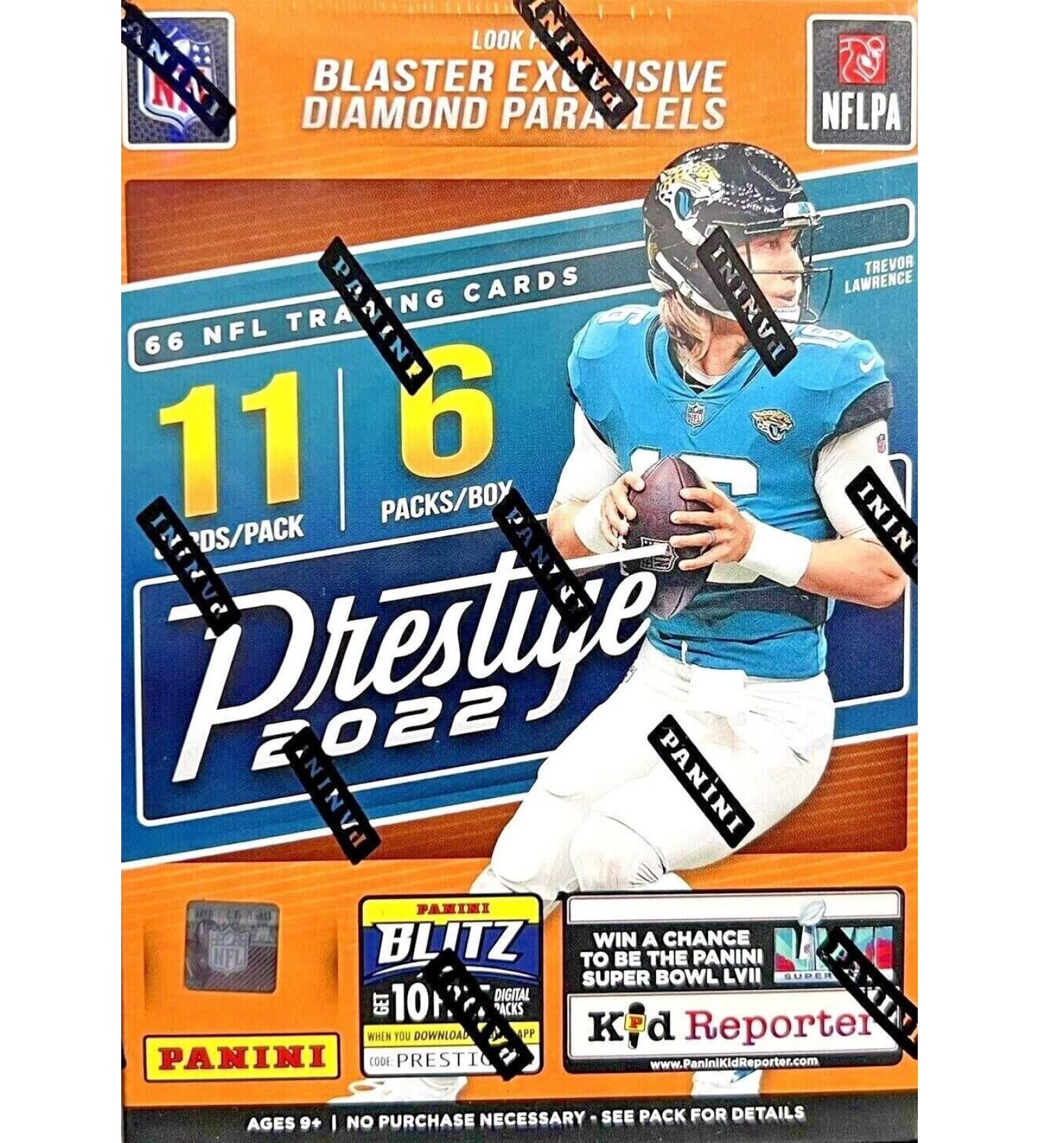 2022 Panini Prestige NFL Football Blaster Box - 66 Cards - Diamond Parallels & Rookies - Autos - Superior Sports - Buy Online on GoSupps.com