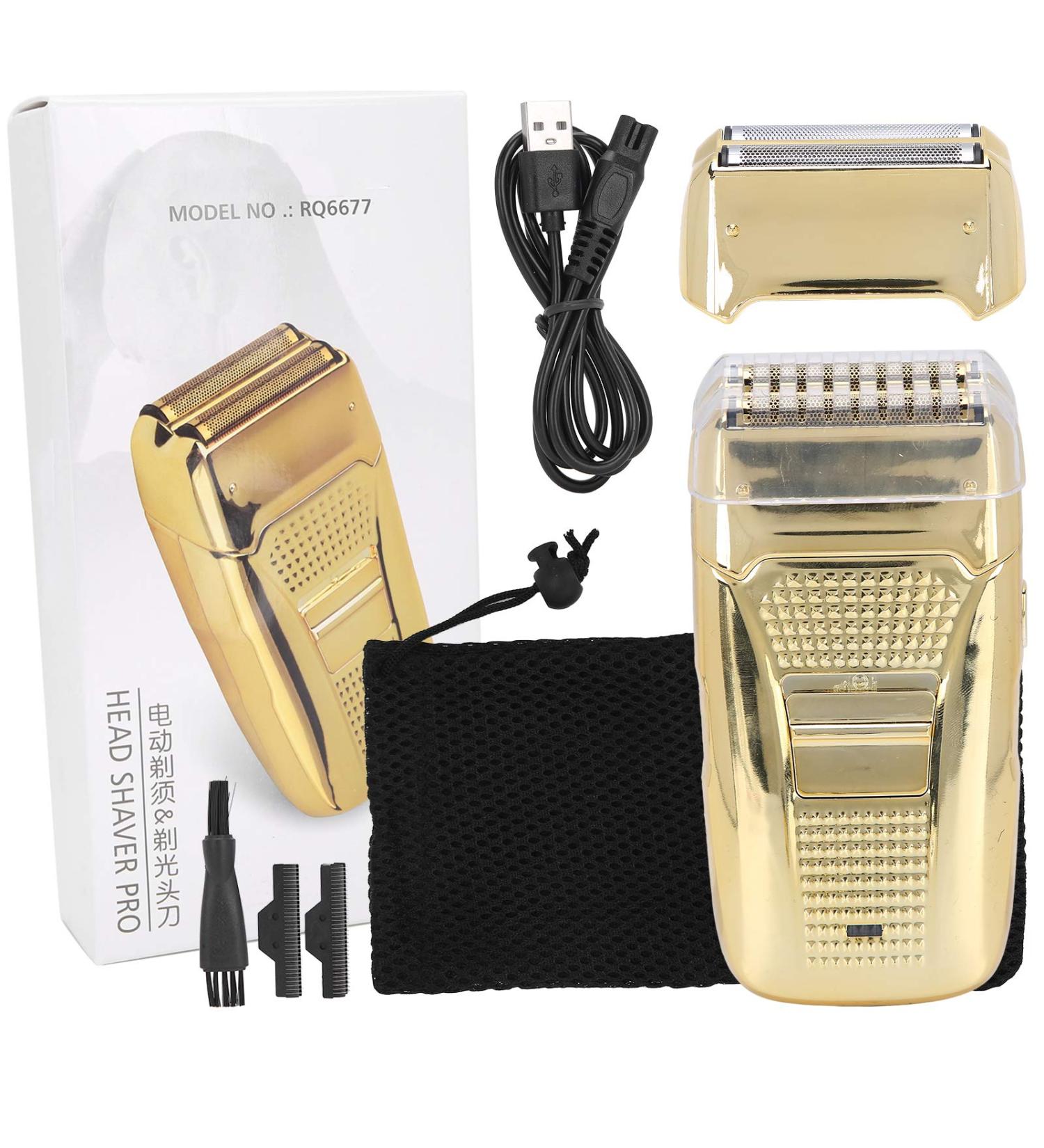 Electric for Men Cordless Rechargeable Mens Electric Shavers | Reciprocating Shaving Design | Comfortable Fit to The Contours of The Face | Clean Without Residue (Gold)-Gift for Father/Husband - Buy Online on GoSupps.com
