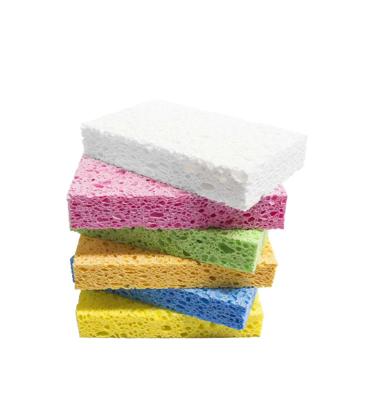 ARCLIBER Cellulose Heavy Duty Kitchen Sponges - 6 Pack, Multicolor - Scrub Tough Messes Without Scratching - Buy Online on GoSupps.com