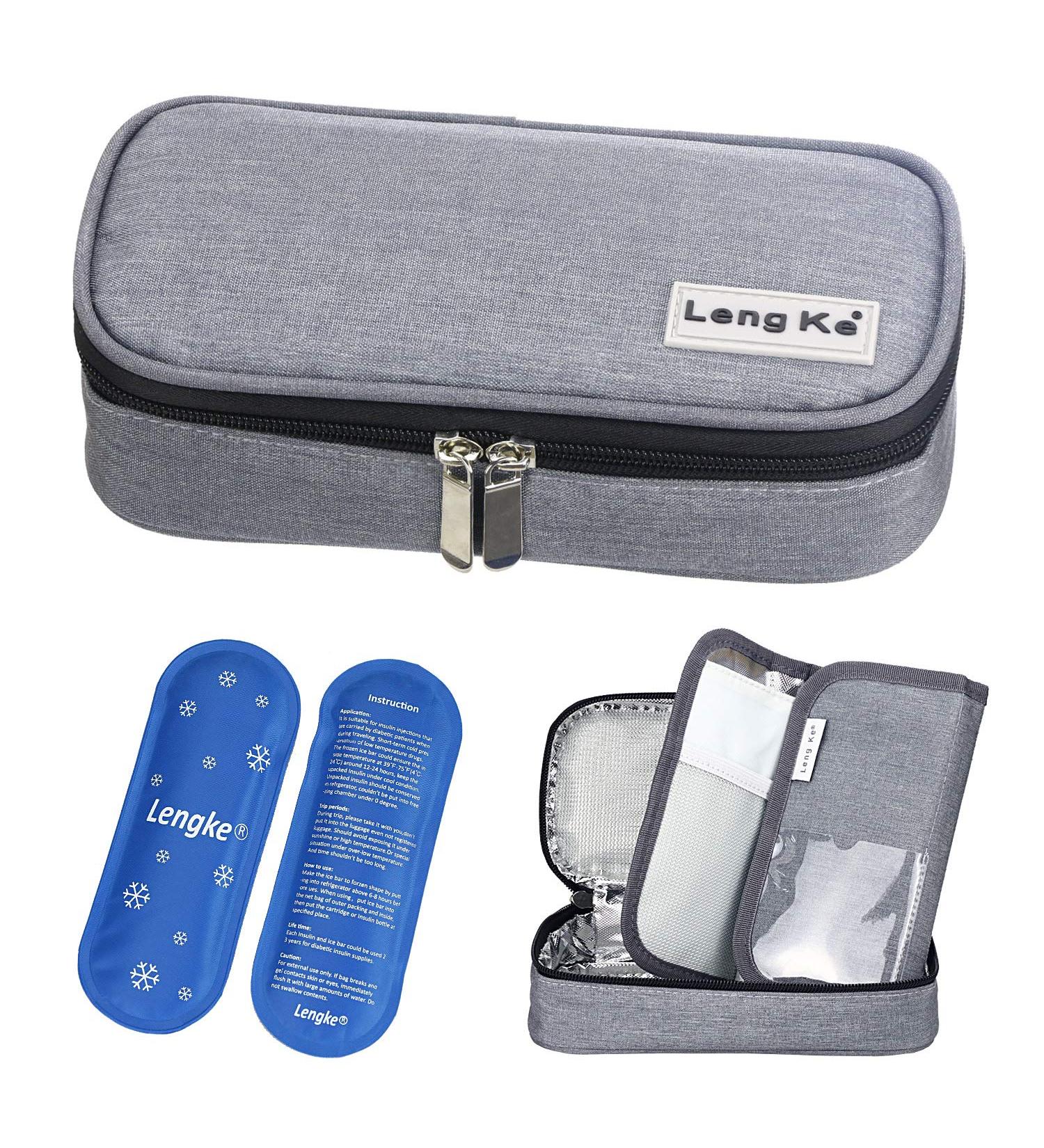 YOUSHARES Insulin Travel Case - Insulated Medication Cooler Bag with Ice Packs - Buy Online on GoSupps.com