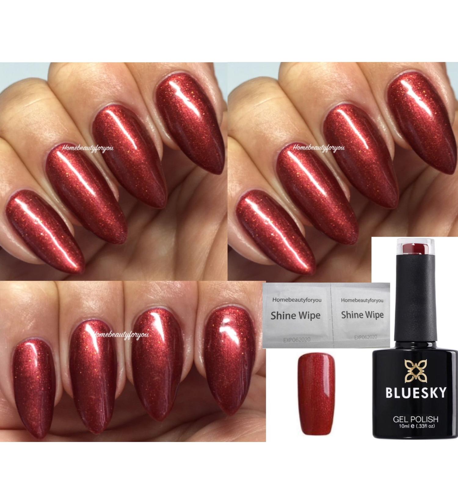 Bluesky GEL NAIL POLISH RED Metallic Dark Red Craft Culture Hand Fired 80630 UV LED Soak Off 10ml SPECIAL PRICE - Buy Online on GoSupps.com