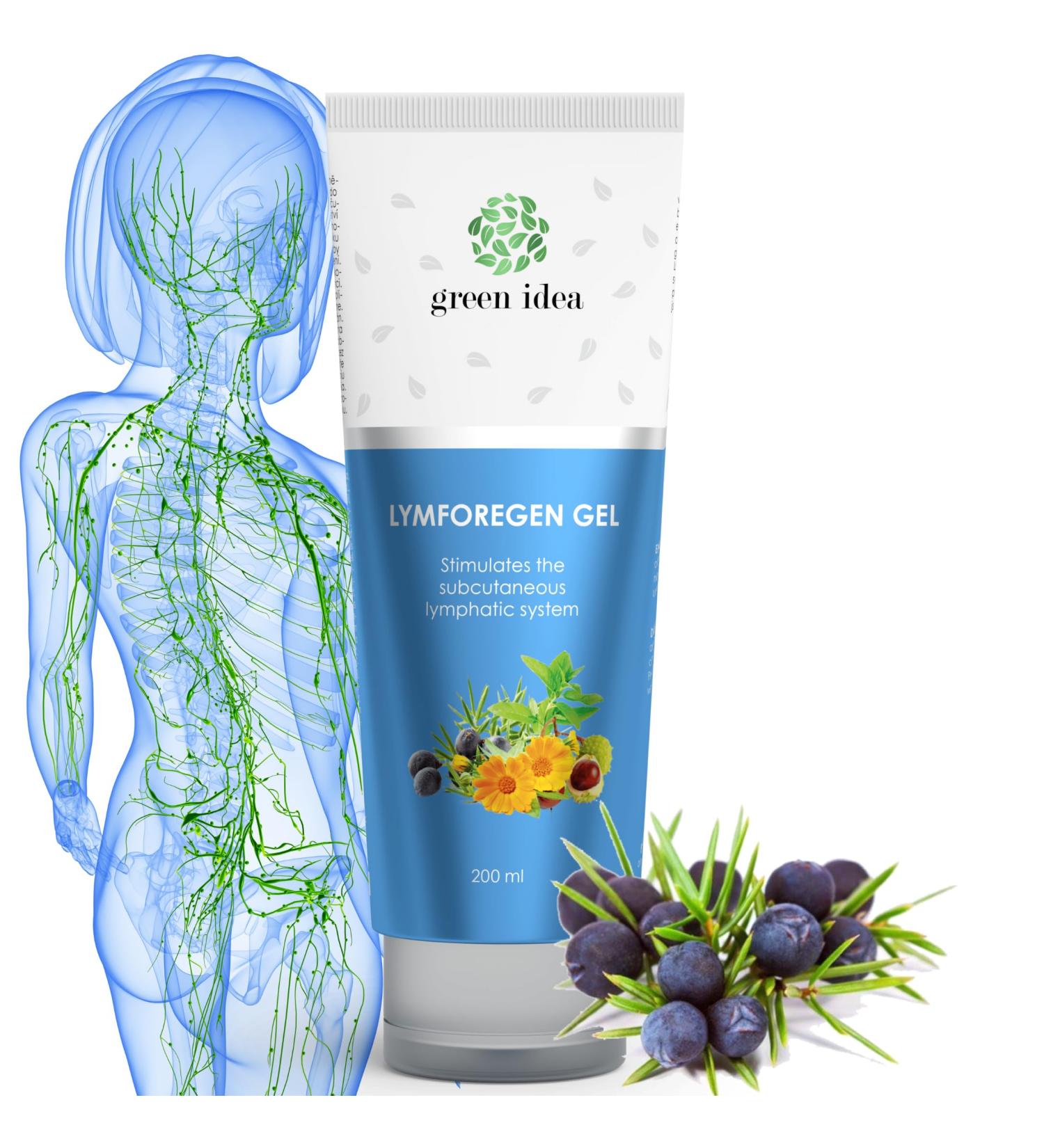 Green Idea Lym Research Gel - 250ml | Stimulates Lymphatic System & Drains Toxins with 15 Herbs & Essential Oils - Effective Regeneration - Buy Online on GoSupps.com