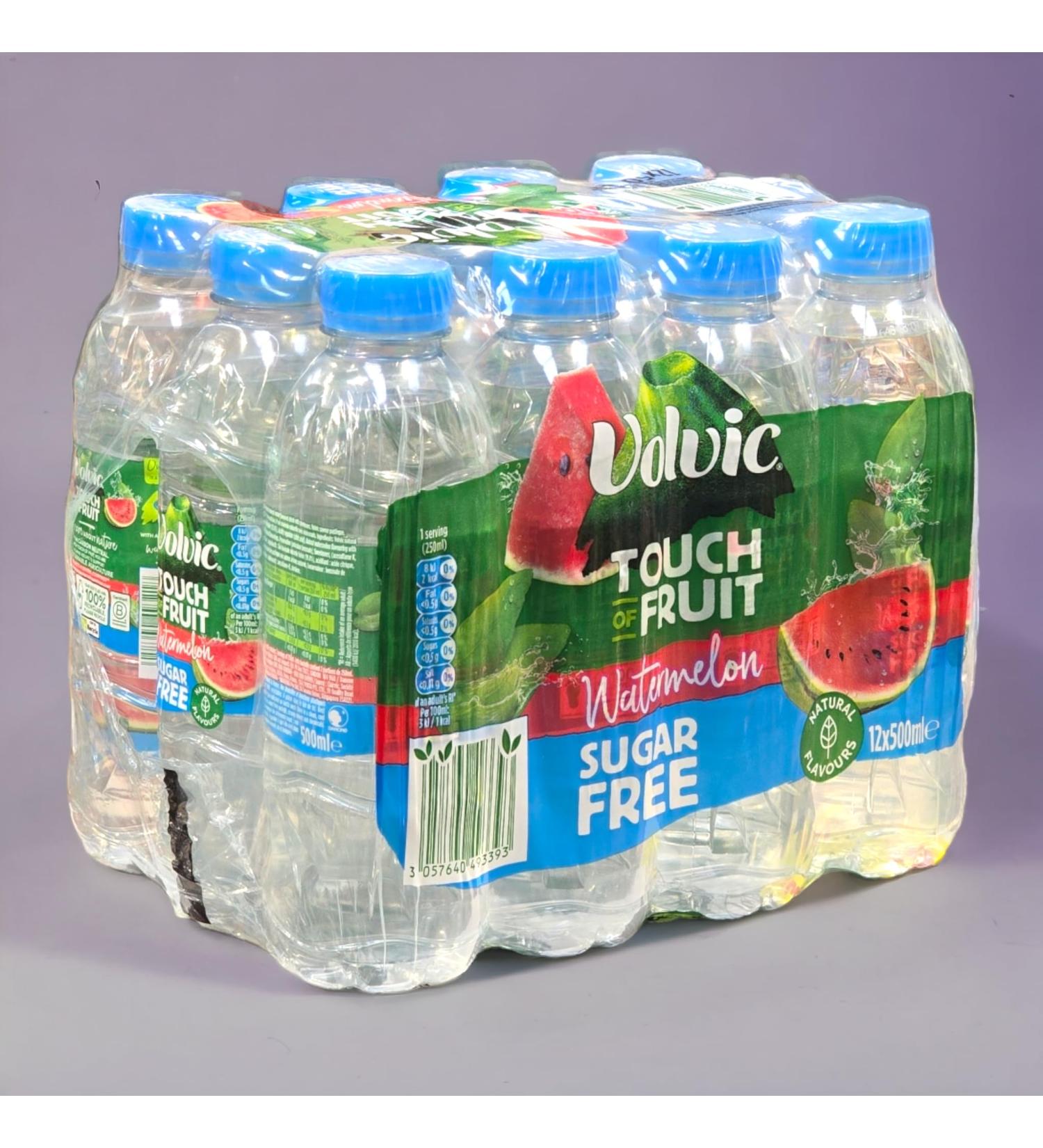 Krishna Stores Limited 12 x Volvic Watermelon Sugar Free Water Touch of Fruit Natural Flavours Still Water