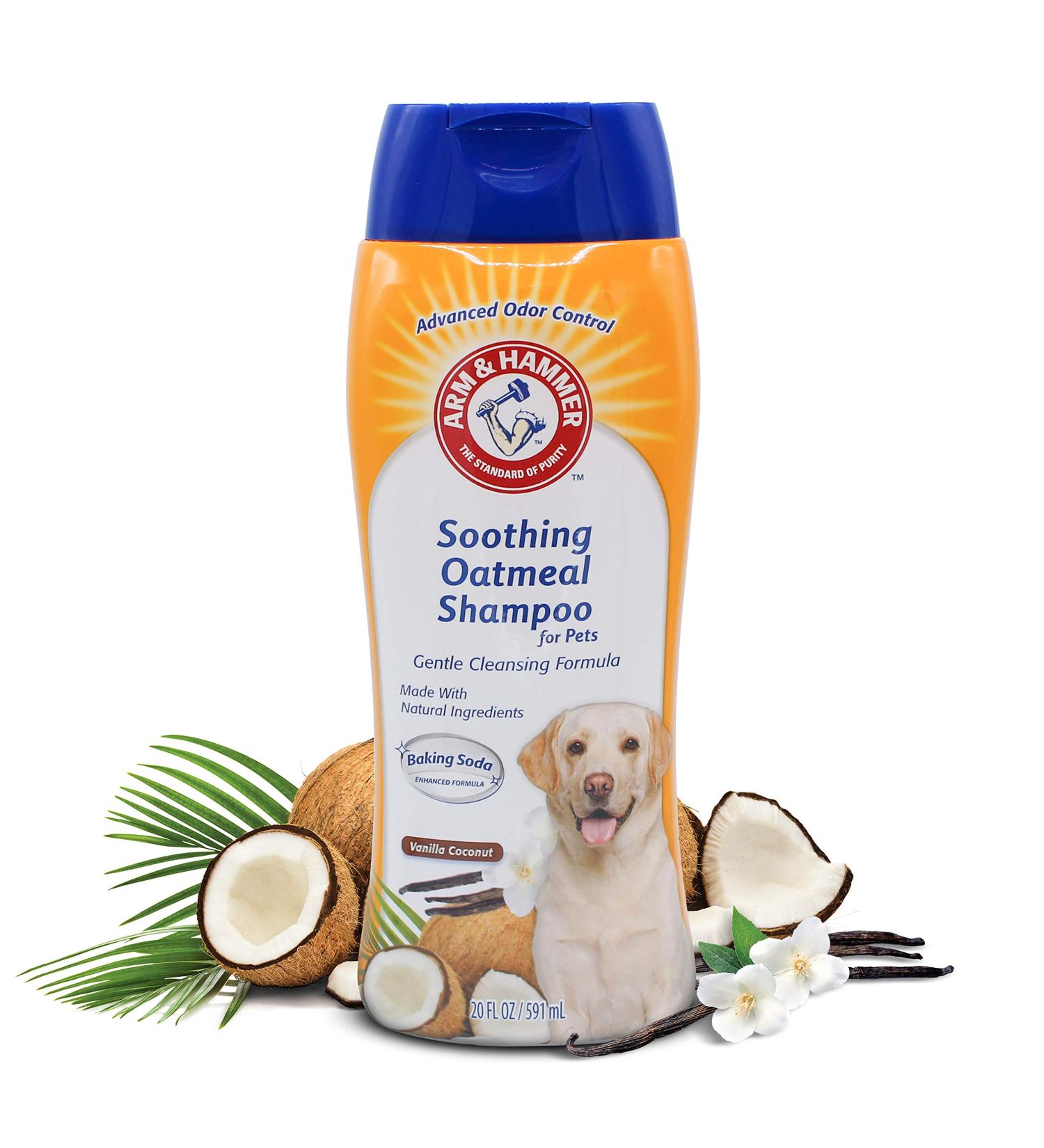 Arm & Hammer Soothing Oatmeal Shampoo for Pets - Vanilla Coconut, 20 fl oz - Buy Online on GoSupps.com