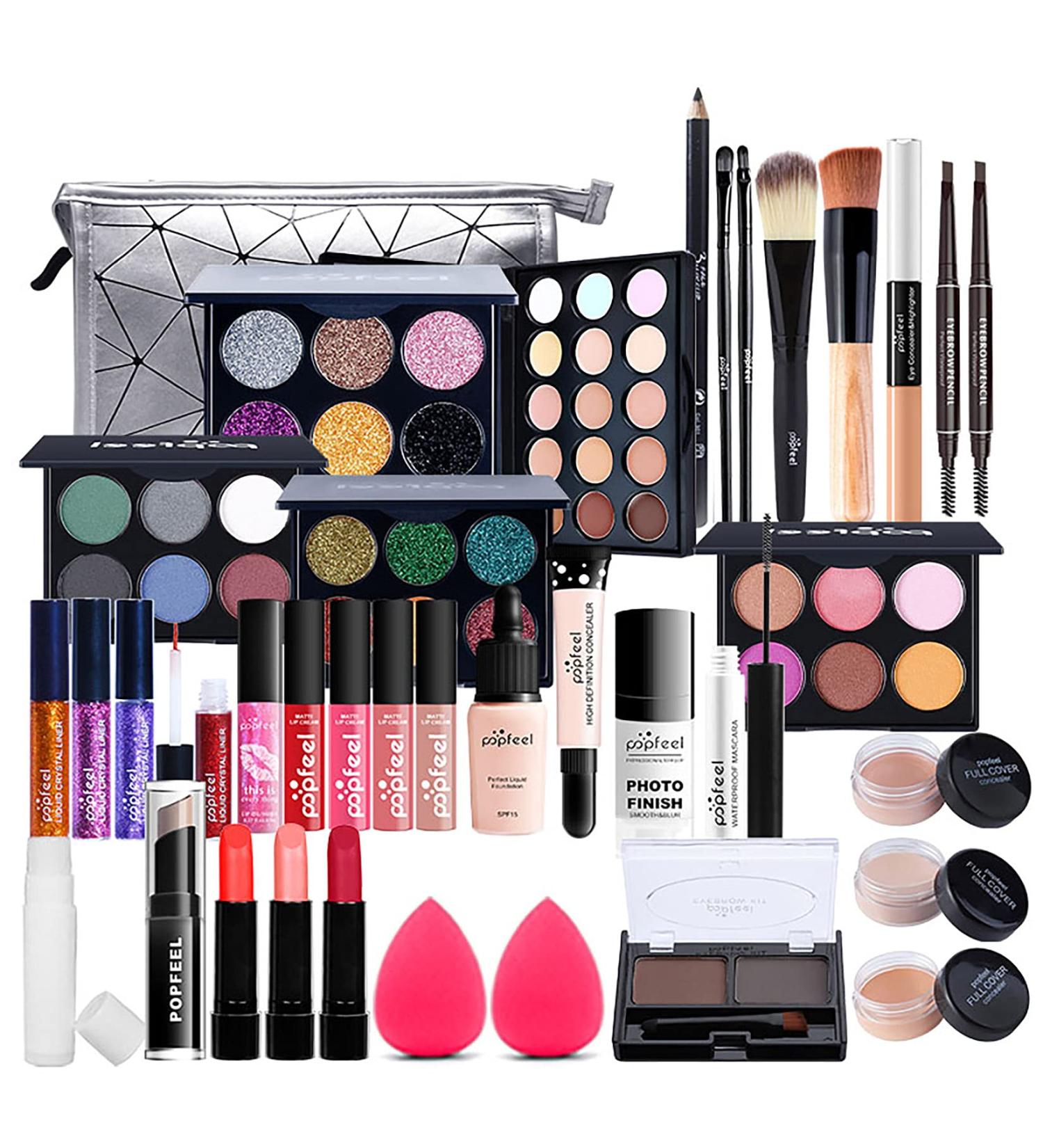 Haikyuu Make-Up Set - 37 Professional Makeup Sets with Bag | Cosmetics Palette Eyeshadow & Lip Gloss | Perfect Christmas Gift for Women - Buy Online on GoSupps.com