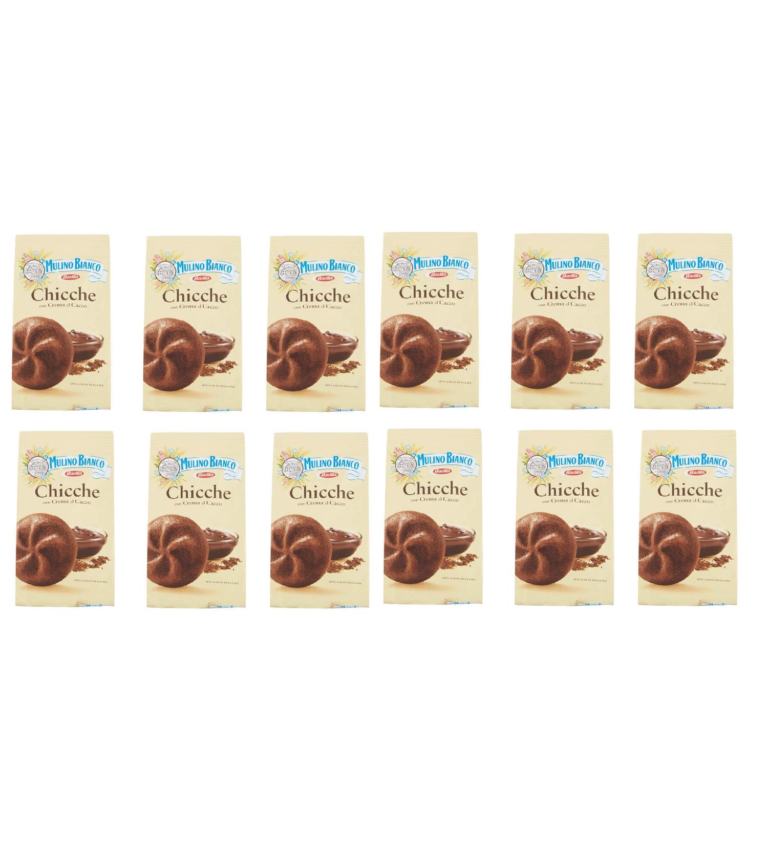 Mulino Bianco Lot of 12 chocolate biscuits 200 g