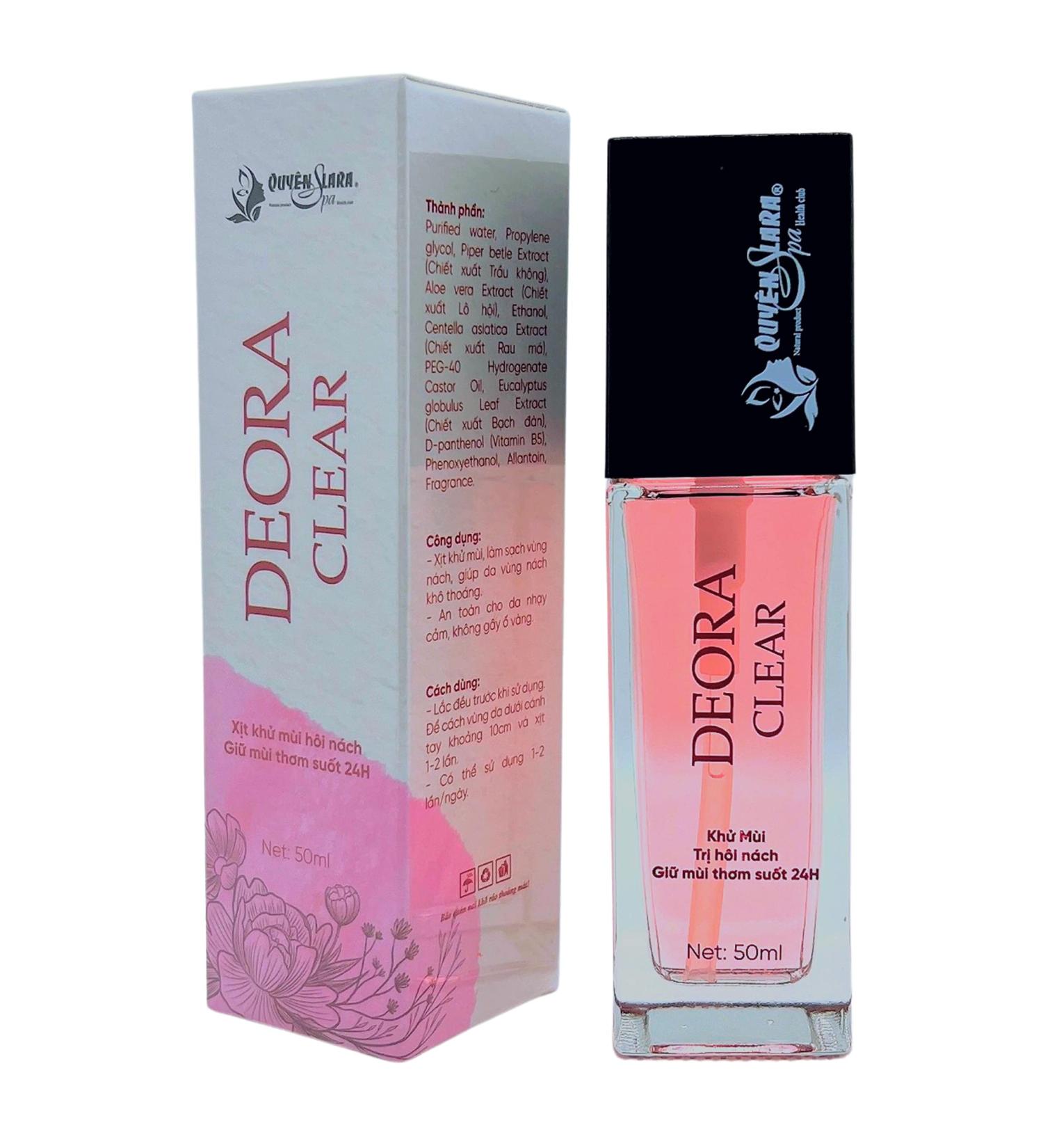 DEORA CLEAR Spray Deodorant - 24-Hour Freshness No Stains Anti-Sweat - 50ml | International Shipping - Buy Online on GoSupps.com
